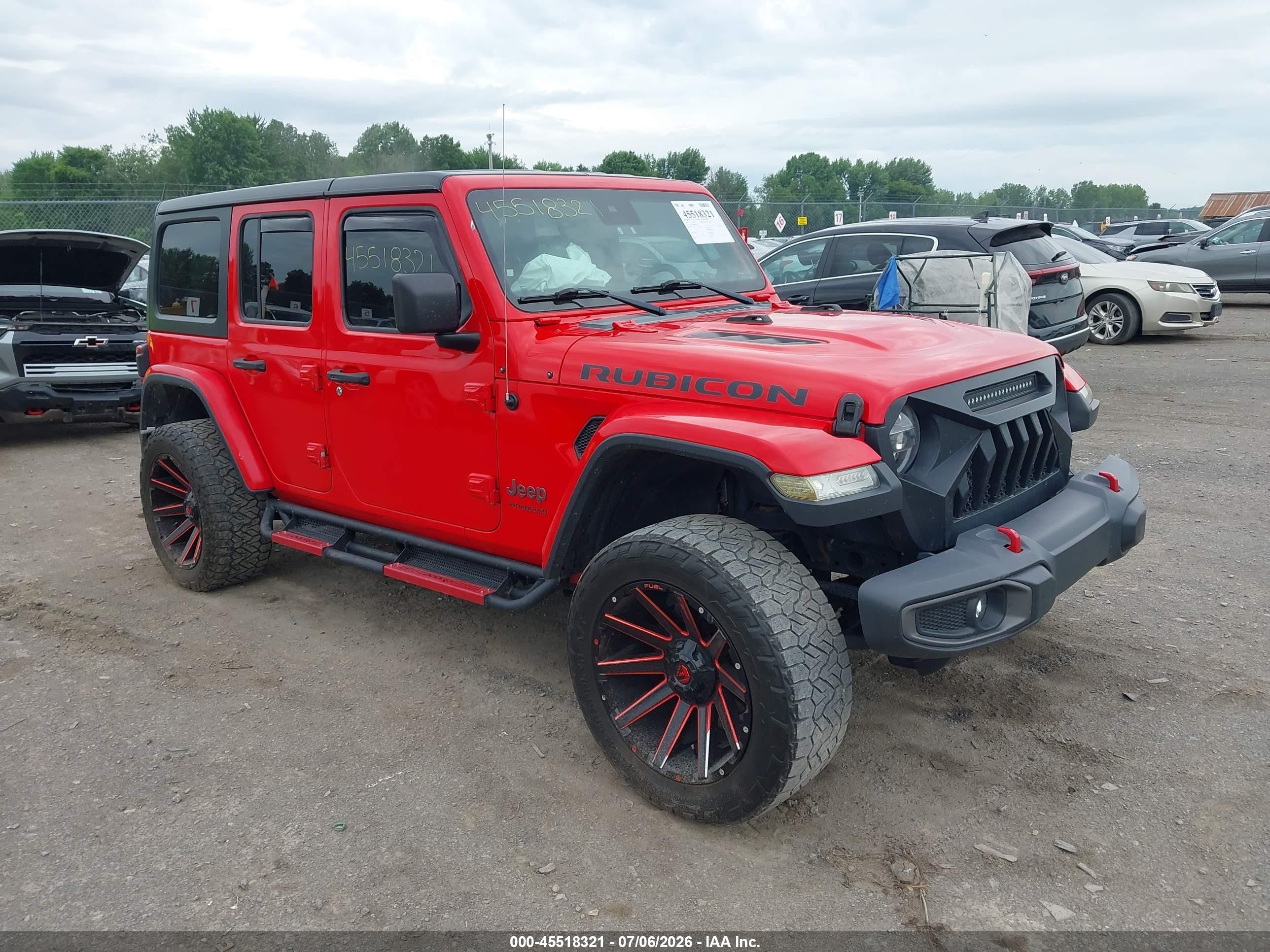 2019 Jeep Wrangler Unlimited VIN 1C4HJXFG9KW605597 — IAAI salvage auction photo