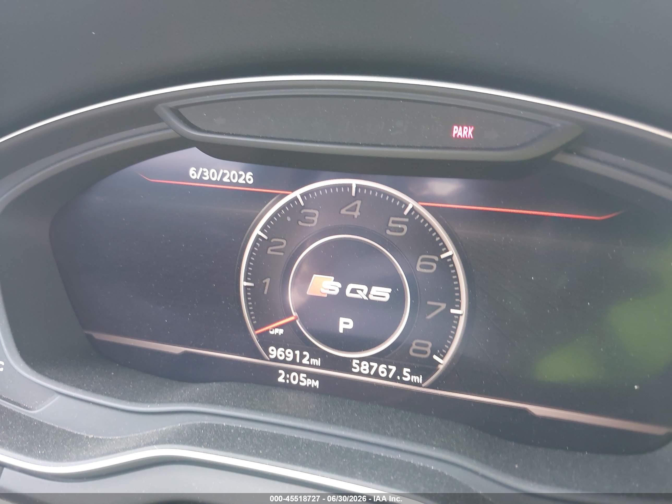 2018 Audi Sq5 VIN WA1C4AFY2J2093494 IAAI salvage auction — Front End, Salvage (Virginia), sold $4,100 on 2026-10-07 (photo 7)