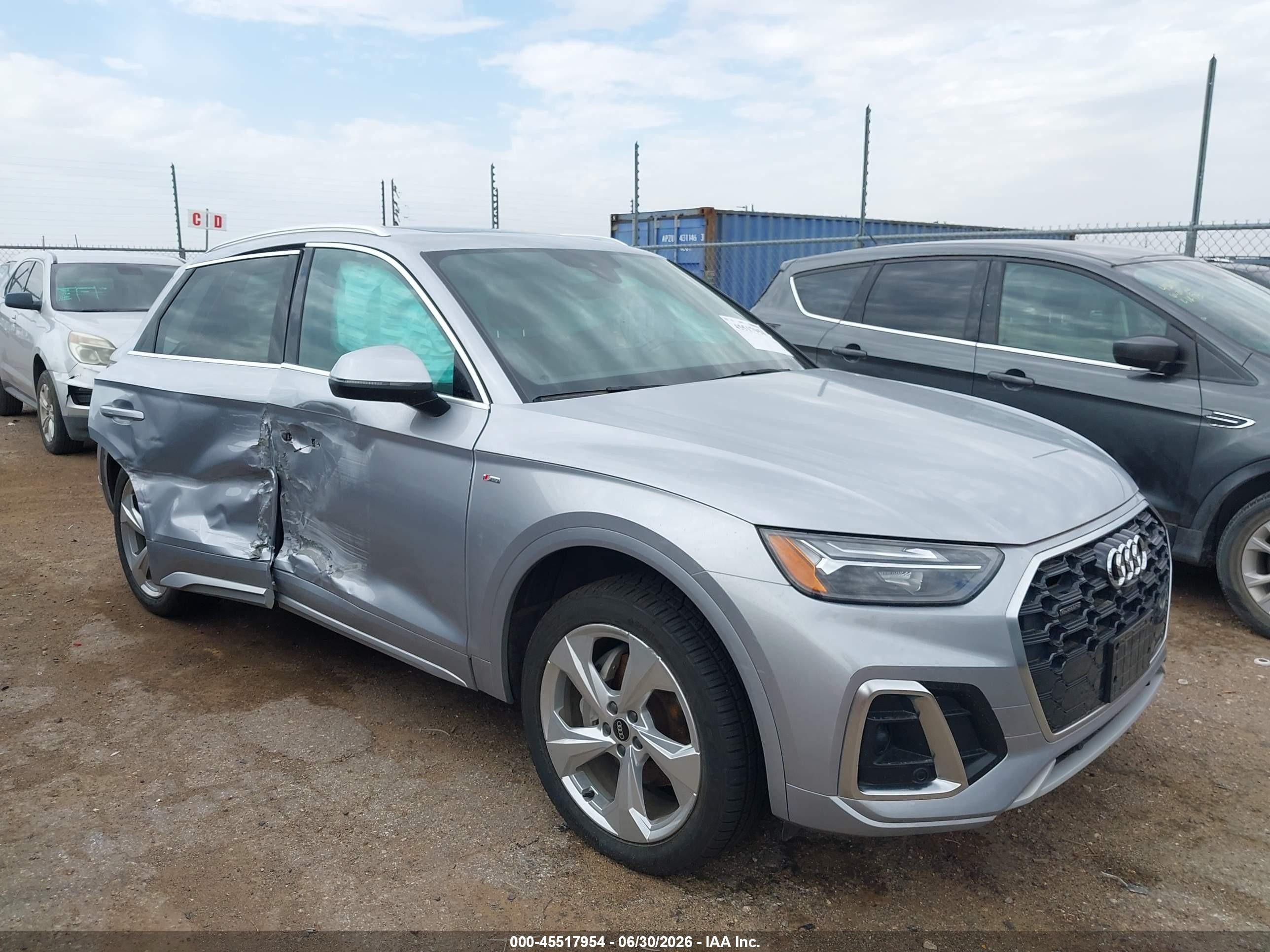 2023 Audi Q5 VIN WA1EABFY0P2129604 — IAAI salvage auction photo