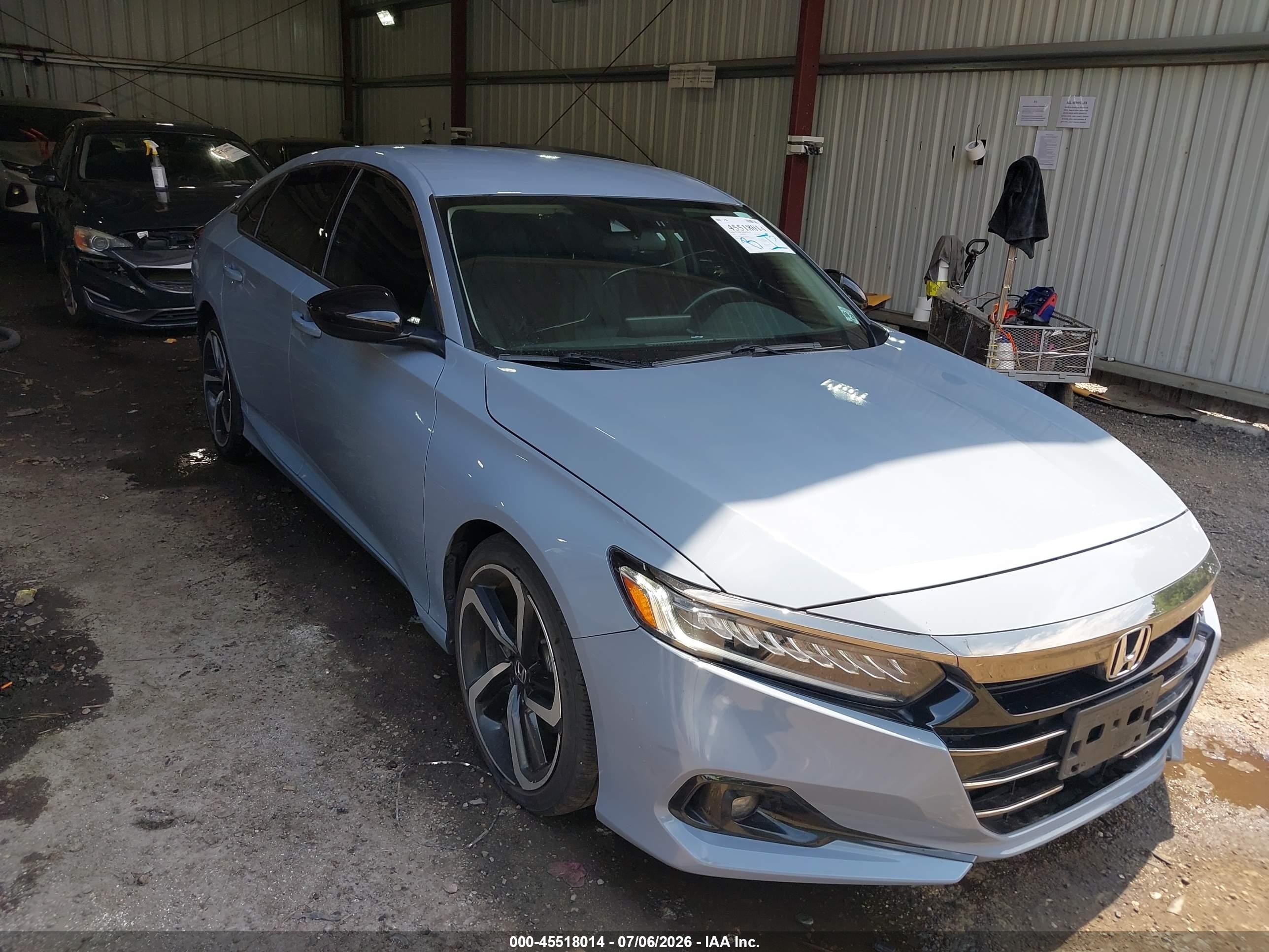 2022 Honda Accord VIN 1HGCV1F47NA078986 — IAAI salvage auction photo