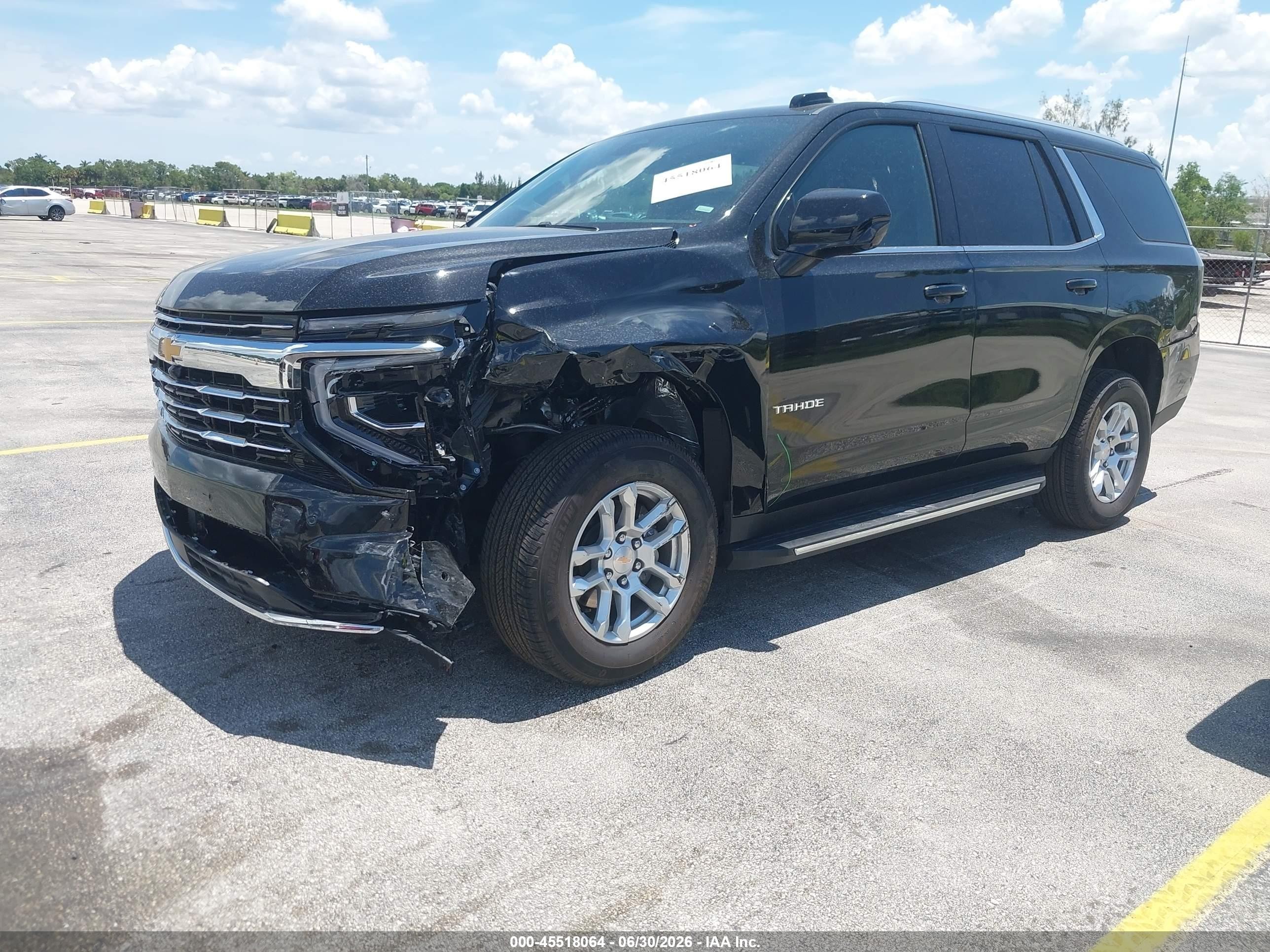 2026 Chevrolet Tahoe VIN 1GNS5NKD0TR204926 IAAI salvage auction — Side, Enterprise Vehicles Clear Only (Florida), sold $36,150 on 2026-07-02 (photo 2)