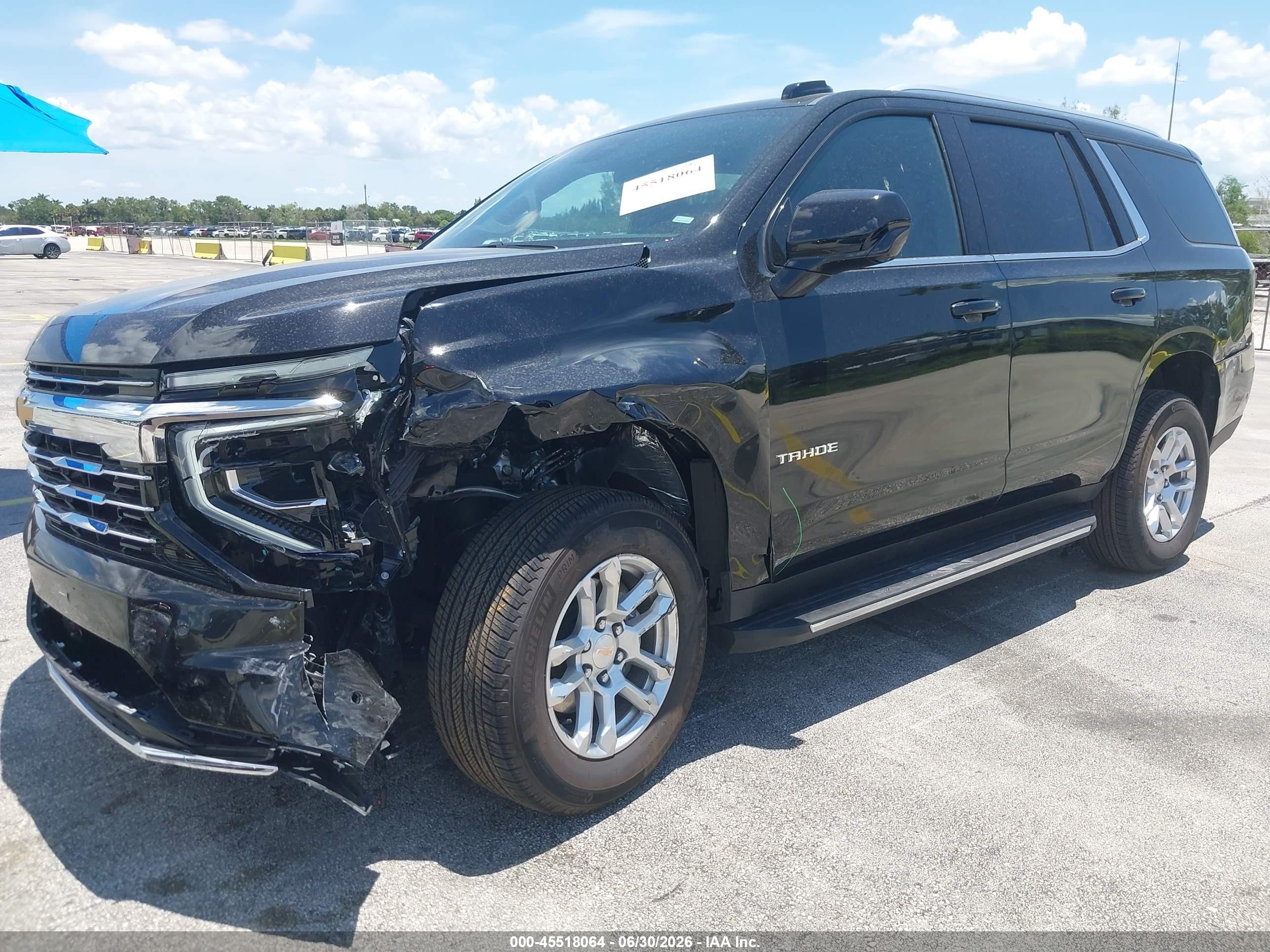 2026 Chevrolet Tahoe VIN 1GNS5NKD0TR204926 IAAI salvage auction — Side, Enterprise Vehicles Clear Only (Florida), sold $36,150 on 2026-07-02 (photo 6)