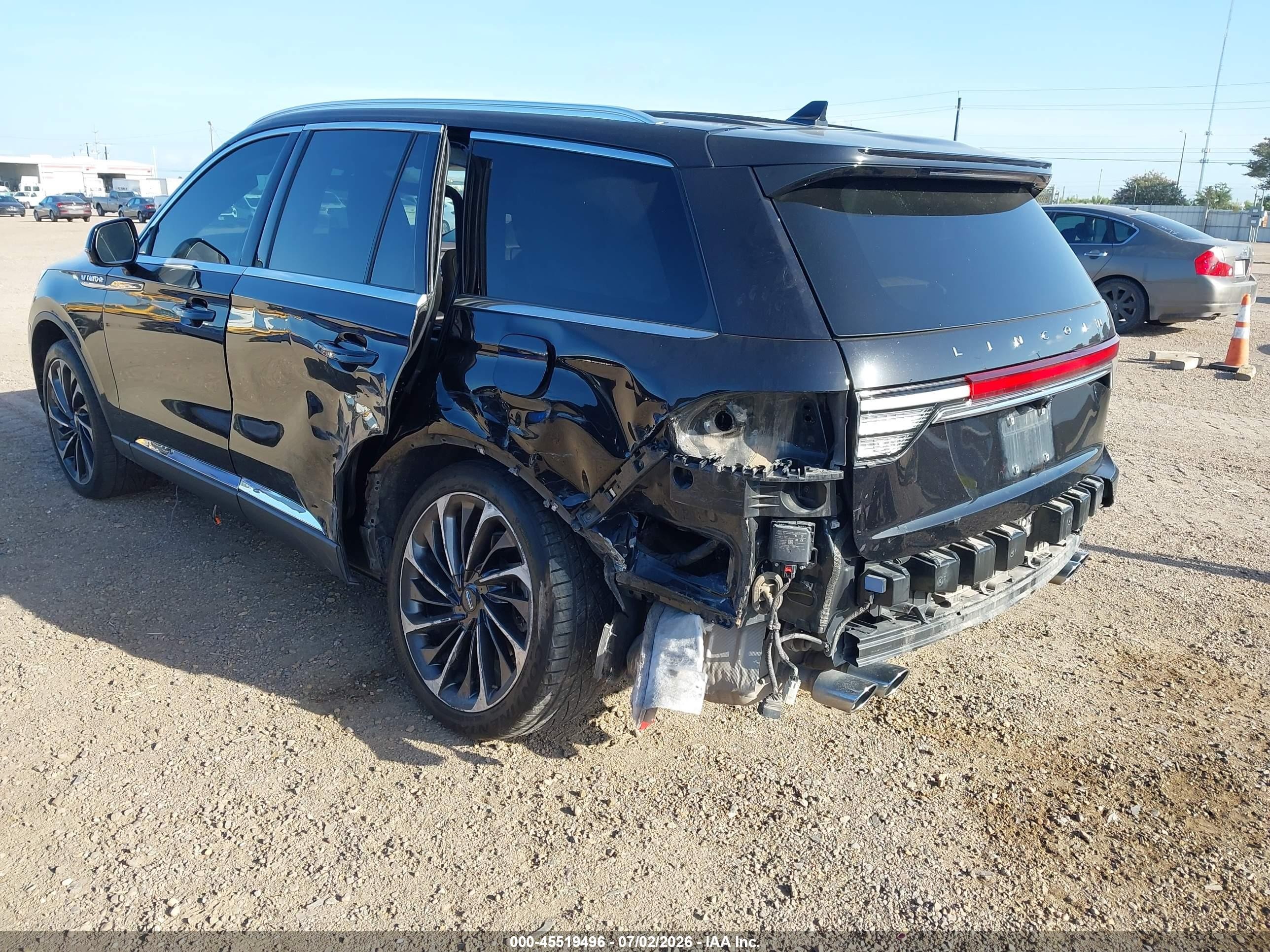 2023 Lincoln Aviator VIN 5LM5J7XC4PGL00744 IAAI salvage auction — Rear End, Original (Texas), sold $10,500 on 2026-08-26 (photo 6)