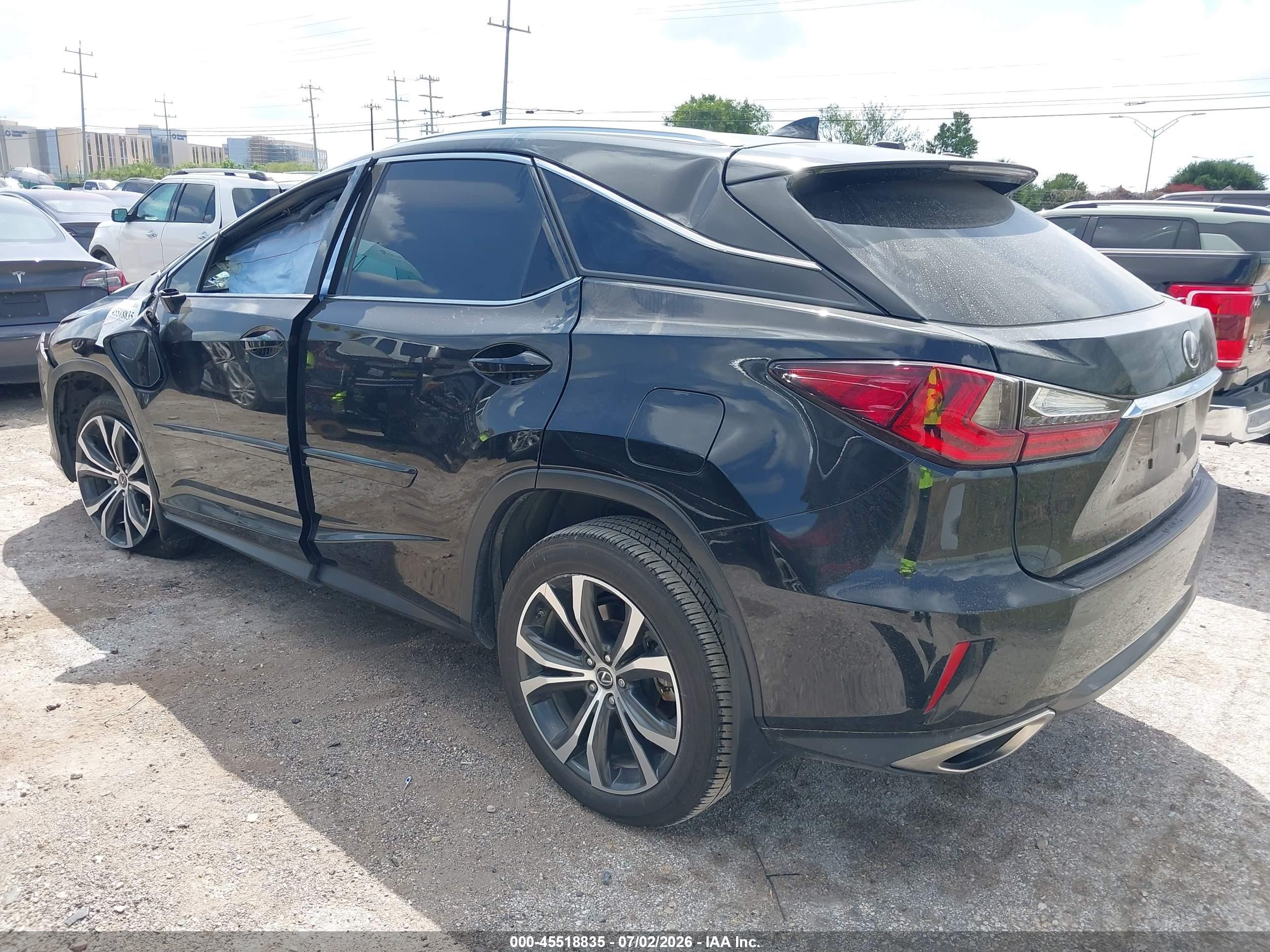2019 Lexus Rx VIN 2T2BZMCA9KC172056 IAAI salvage auction — Rollover, Salvage (Texas), sold $6,600 on 2026-09-04 (photo 3)