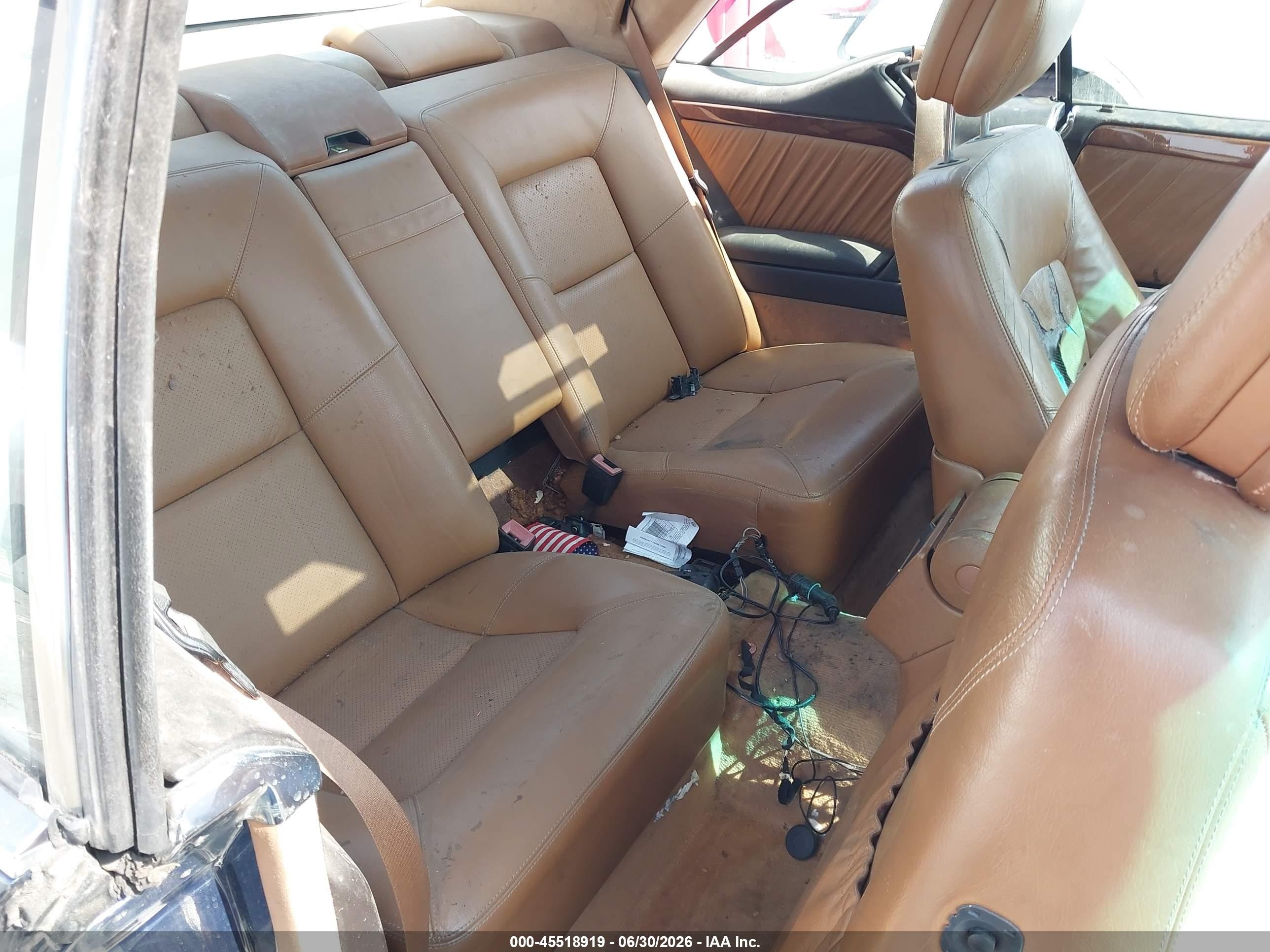 1994 Mercedes-Benz S-Class VIN WDBGA70E5RA174989 IAAI salvage auction — Normal Wear, Duplicate Paperwork (California), sold $300 on 2026-07-02 (photo 8)