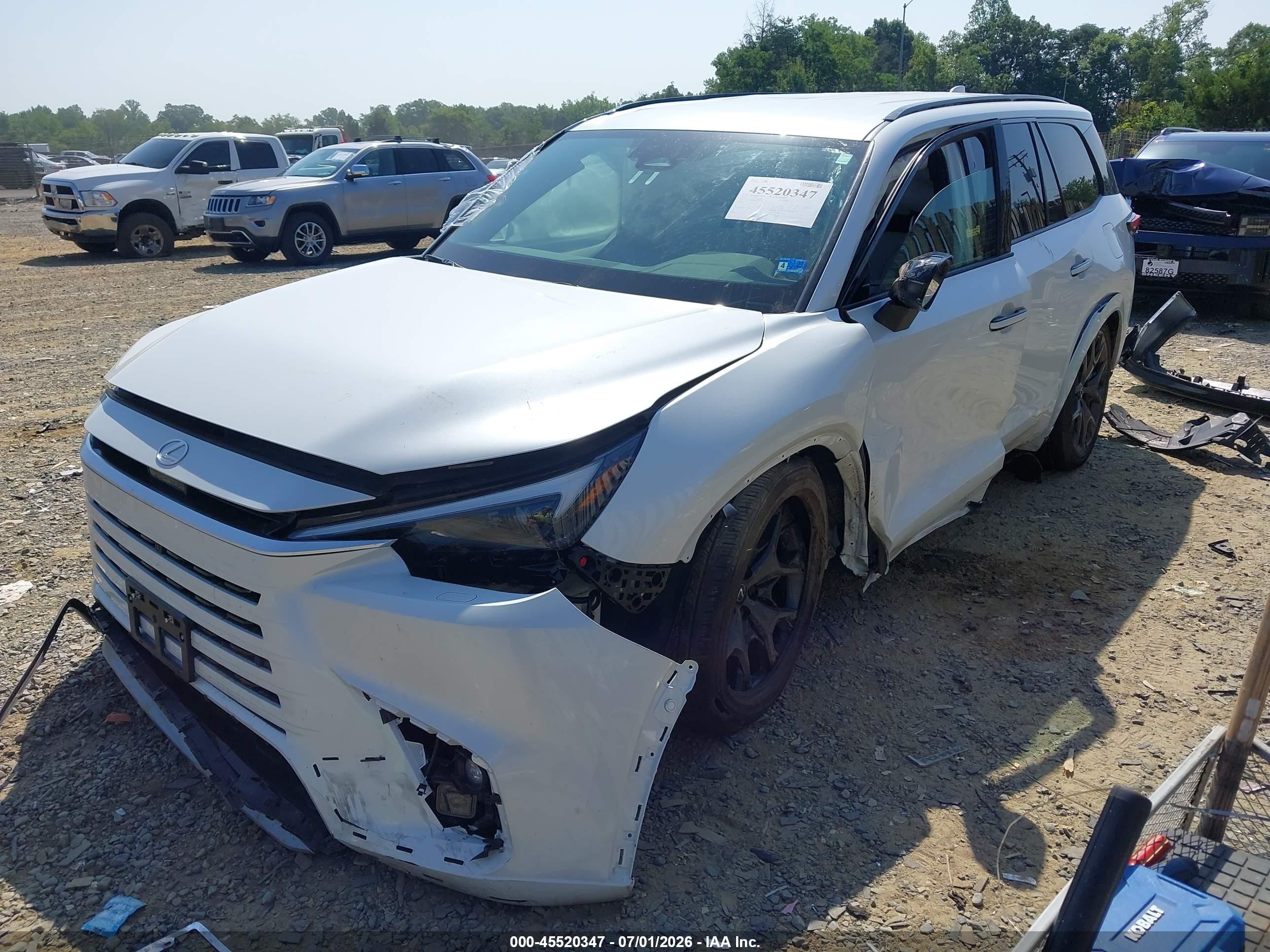 2025 Lexus Tx VIN 5TDABAB69SS014338 IAAI salvage auction — Front End, Salvage (Virginia), sold $20,050 on 2026-08-03 (photo 2)