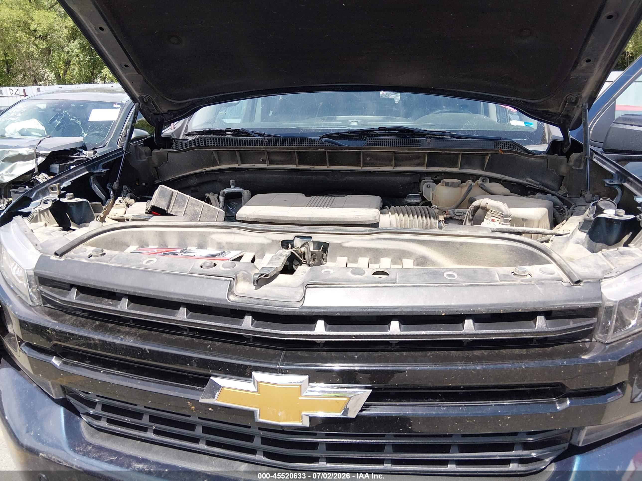 2021 Chevrolet Silverado VIN 3GCPYFED7MG210795 IAAI salvage auction — Rollover, Salvage (Idaho), sold $7,600 on 2026-07-18 (photo 9)