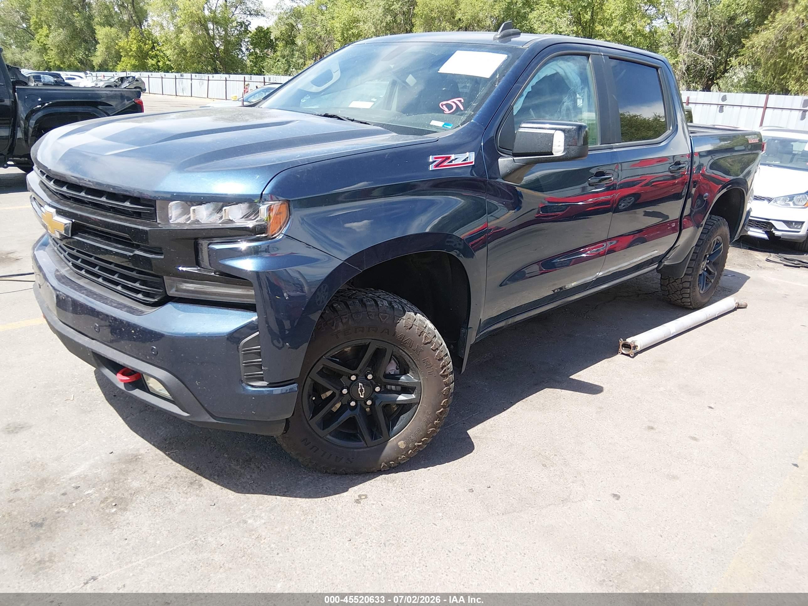 2021 Chevrolet Silverado VIN 3GCPYFED7MG210795 IAAI salvage auction — Rollover, Salvage (Idaho), sold $7,600 on 2026-07-18 (photo 2)