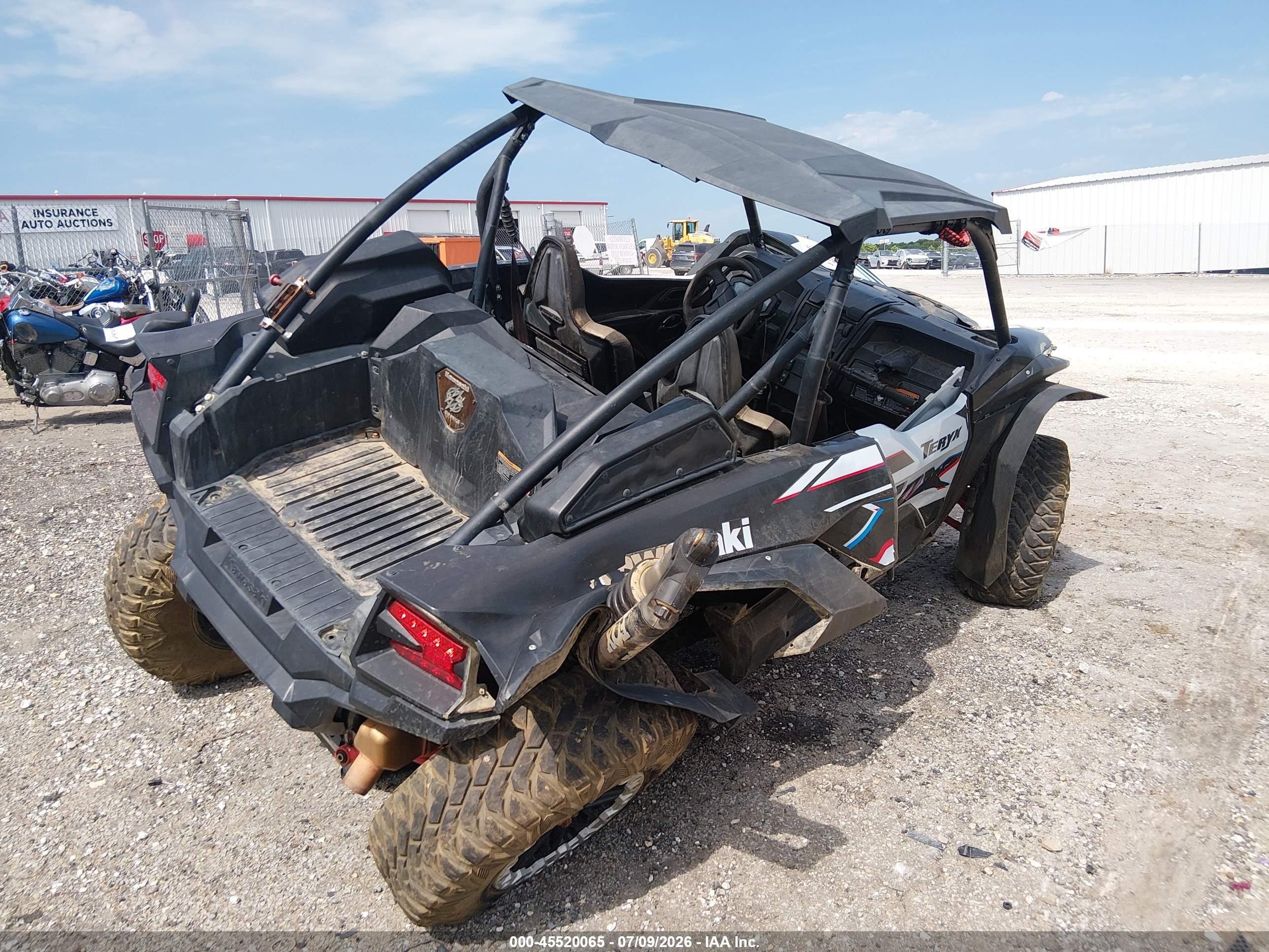 2021 Kawasaki KRF 1000 VIN JKARFCC15MB500333 IAAI salvage auction — Water/Flood, Clear (Arkansas), sold $1,500 on 2026-09-25 (photo 4)