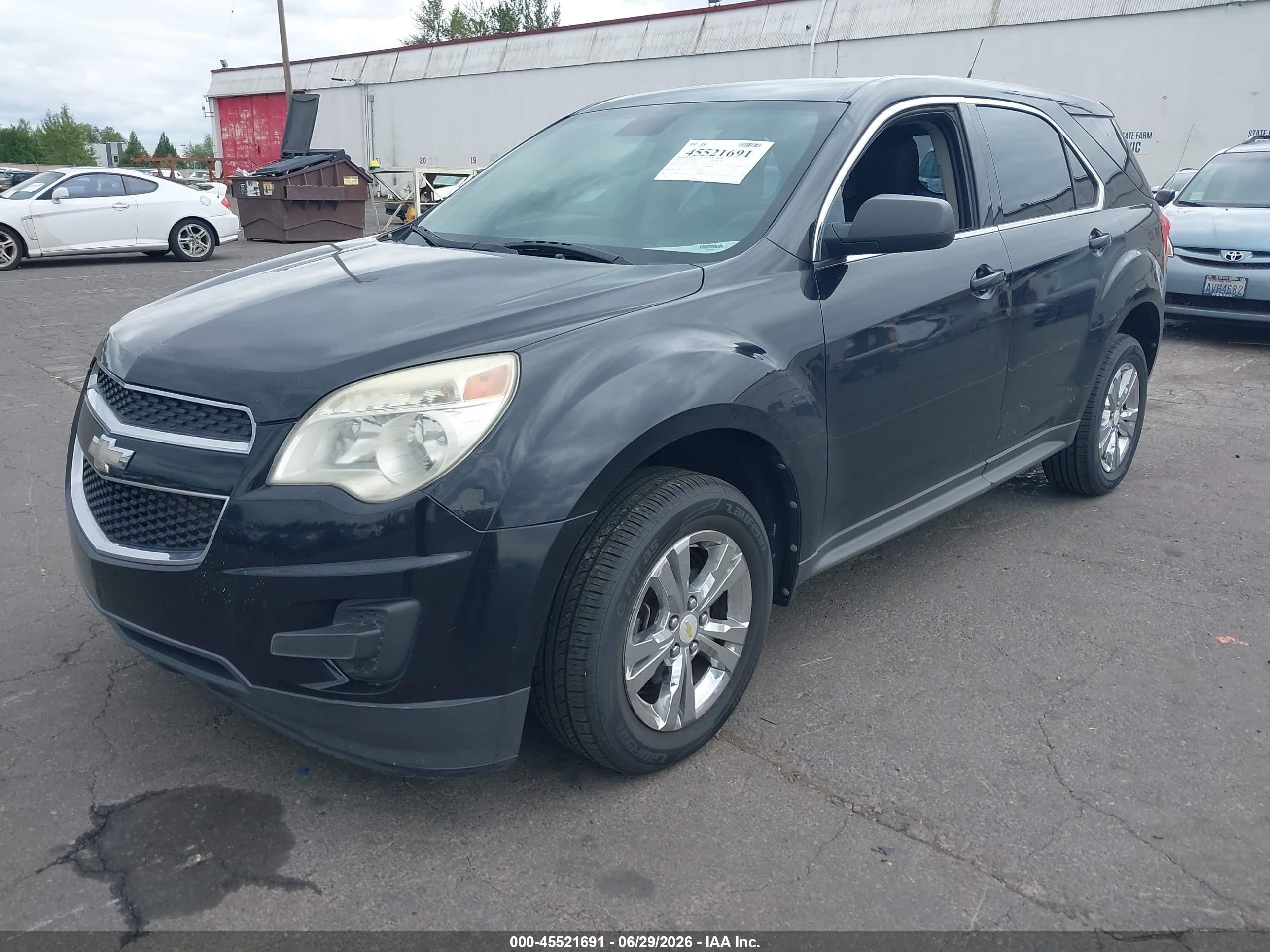 2012 Chevrolet Equinox VIN 2GNALBEK5C6115861 IAAI salvage auction — Normal Wear, Clear-Dealer Only (Washington), sold $450 on 2026-07-09 (photo 2)