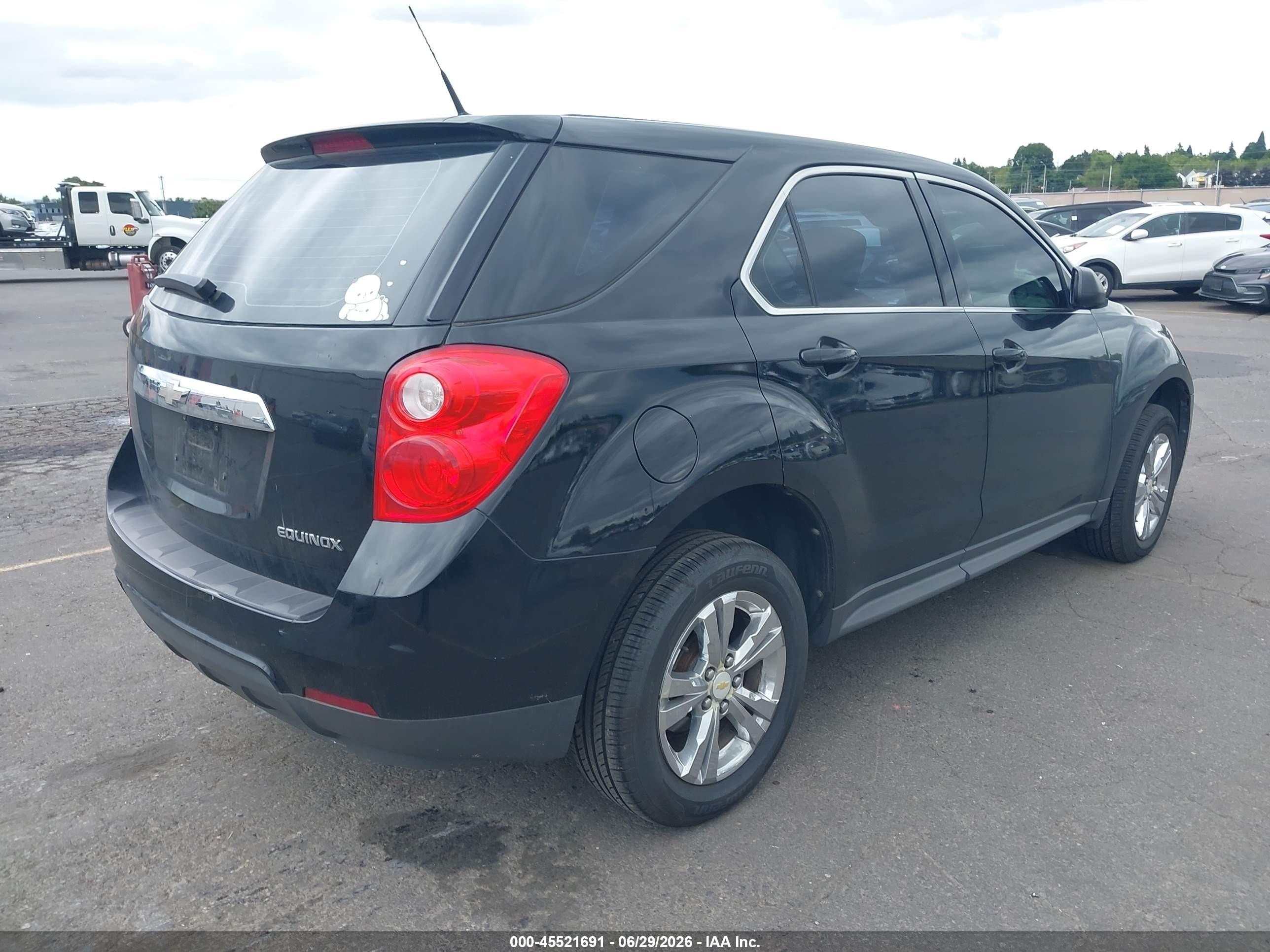 2012 Chevrolet Equinox VIN 2GNALBEK5C6115861 IAAI salvage auction — Normal Wear, Clear-Dealer Only (Washington), sold $450 on 2026-07-09 (photo 4)