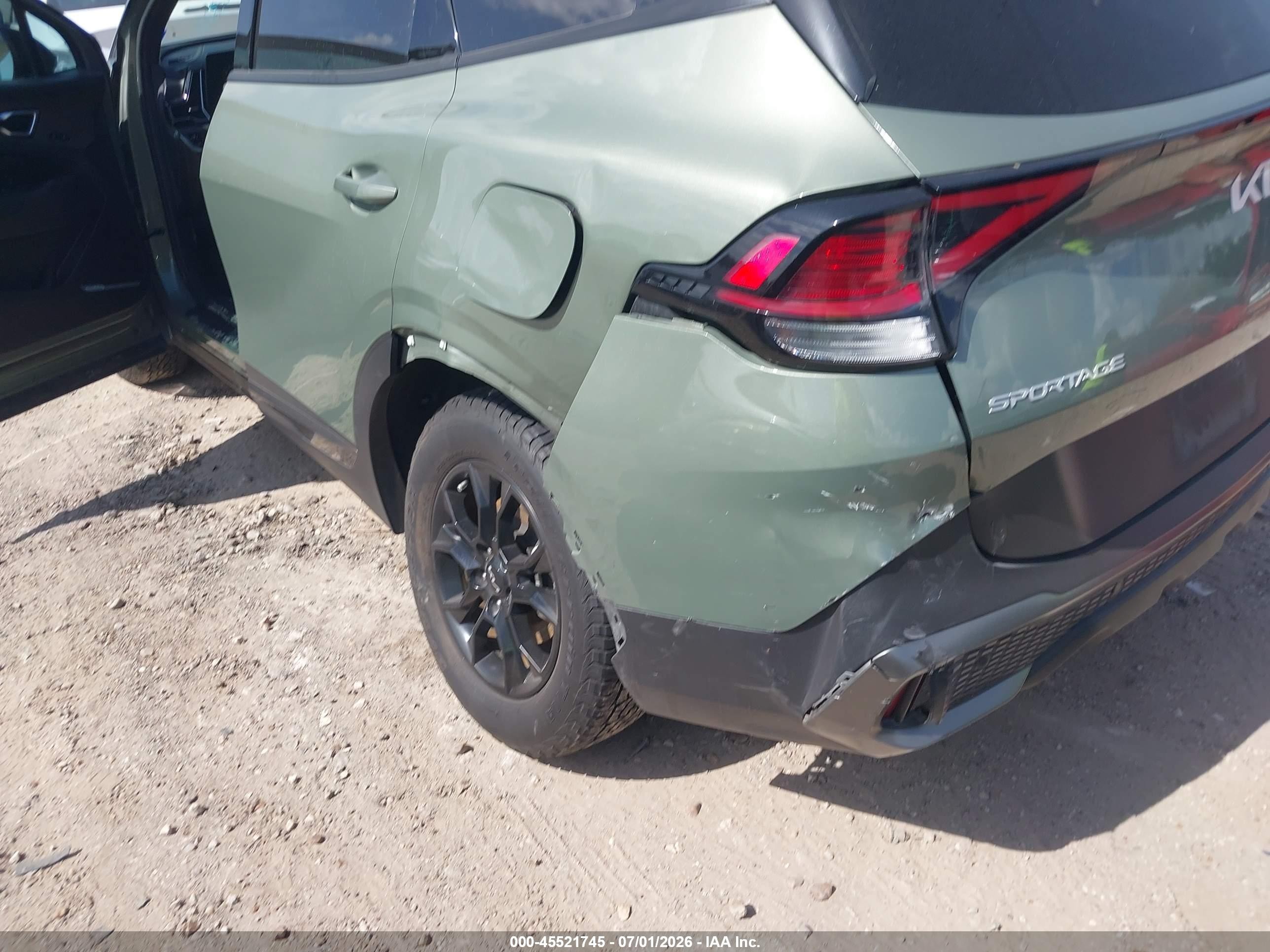 2023 Kia Sportage VIN 5XYK7CAF6PG105140 IAAI salvage auction — Rear End, Original (Texas), sold $11,300 on 2026-09-03 (photo 6)
