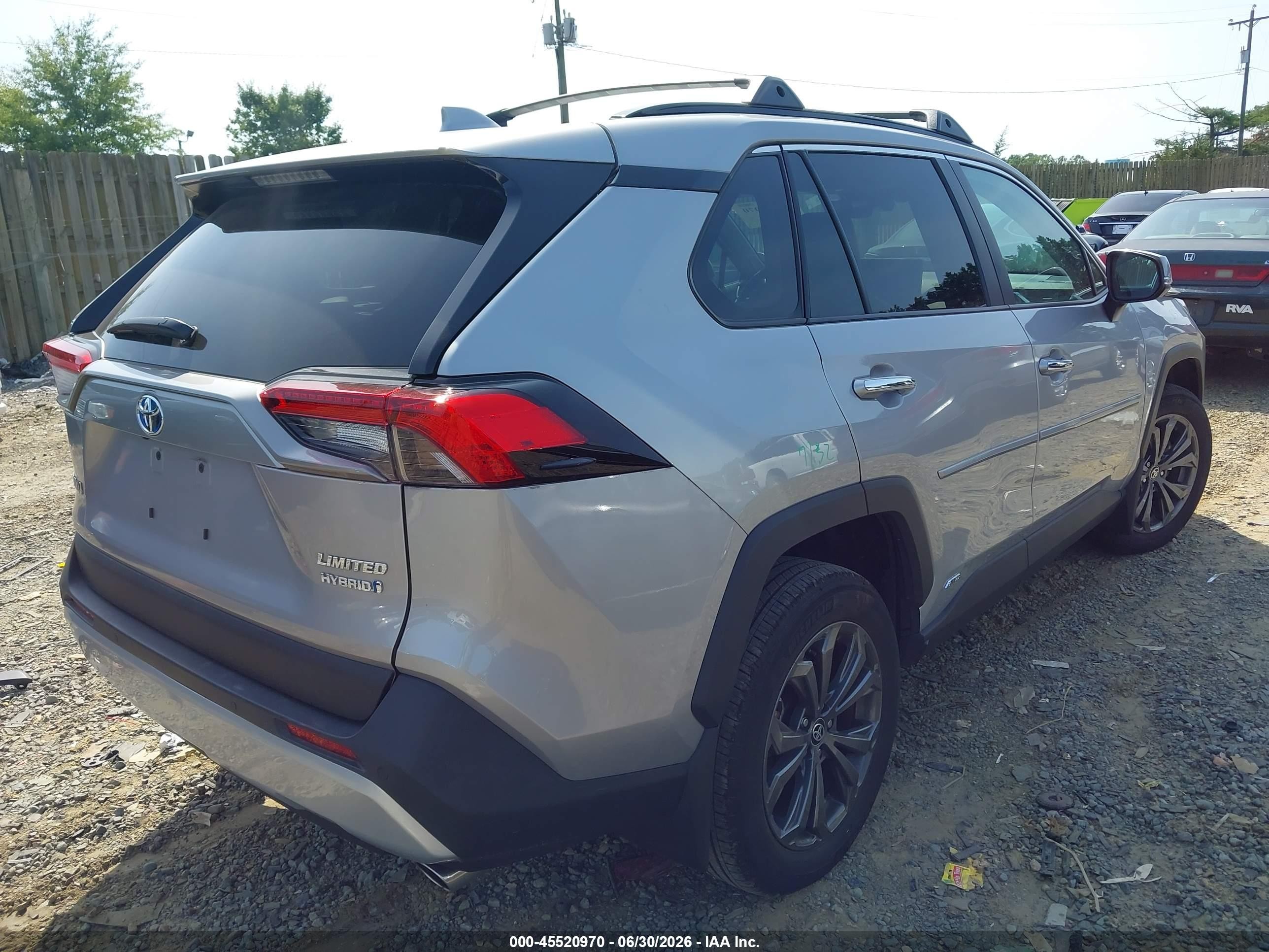 2024 Toyota RAV4 Hybrid VIN 2T3D6RFV7RW060342 IAAI salvage auction — Unknown, Salvage (Virginia), sold $17,750 on 2026-09-21 (photo 4)
