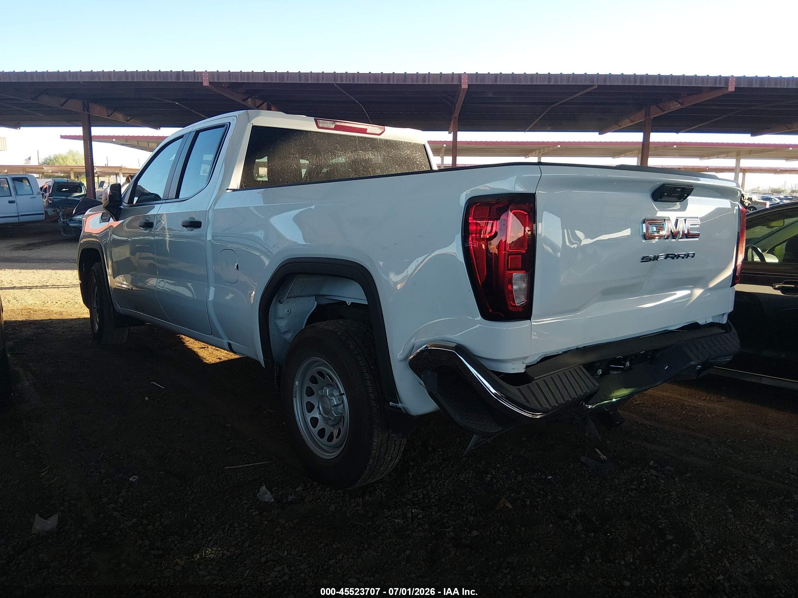 2026 GMC Sierra 1500 VIN 1GTRHAED8TZ231729 IAAI salvage auction — Rear End, Salvage (Arizona), sold $13,400 on 2026-08-18 (photo 3)