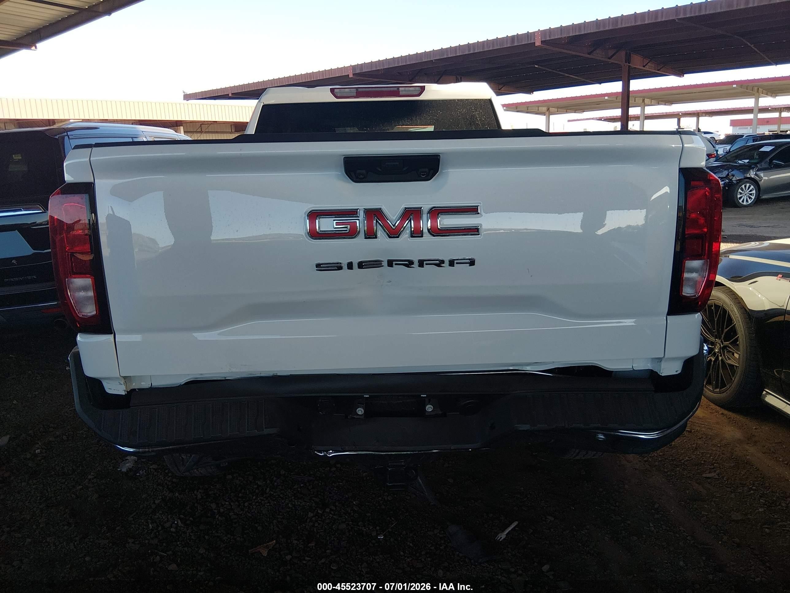 2026 GMC Sierra 1500 VIN 1GTRHAED8TZ231729 IAAI salvage auction — Rear End, Salvage (Arizona), sold $13,400 on 2026-08-18 (photo 6)