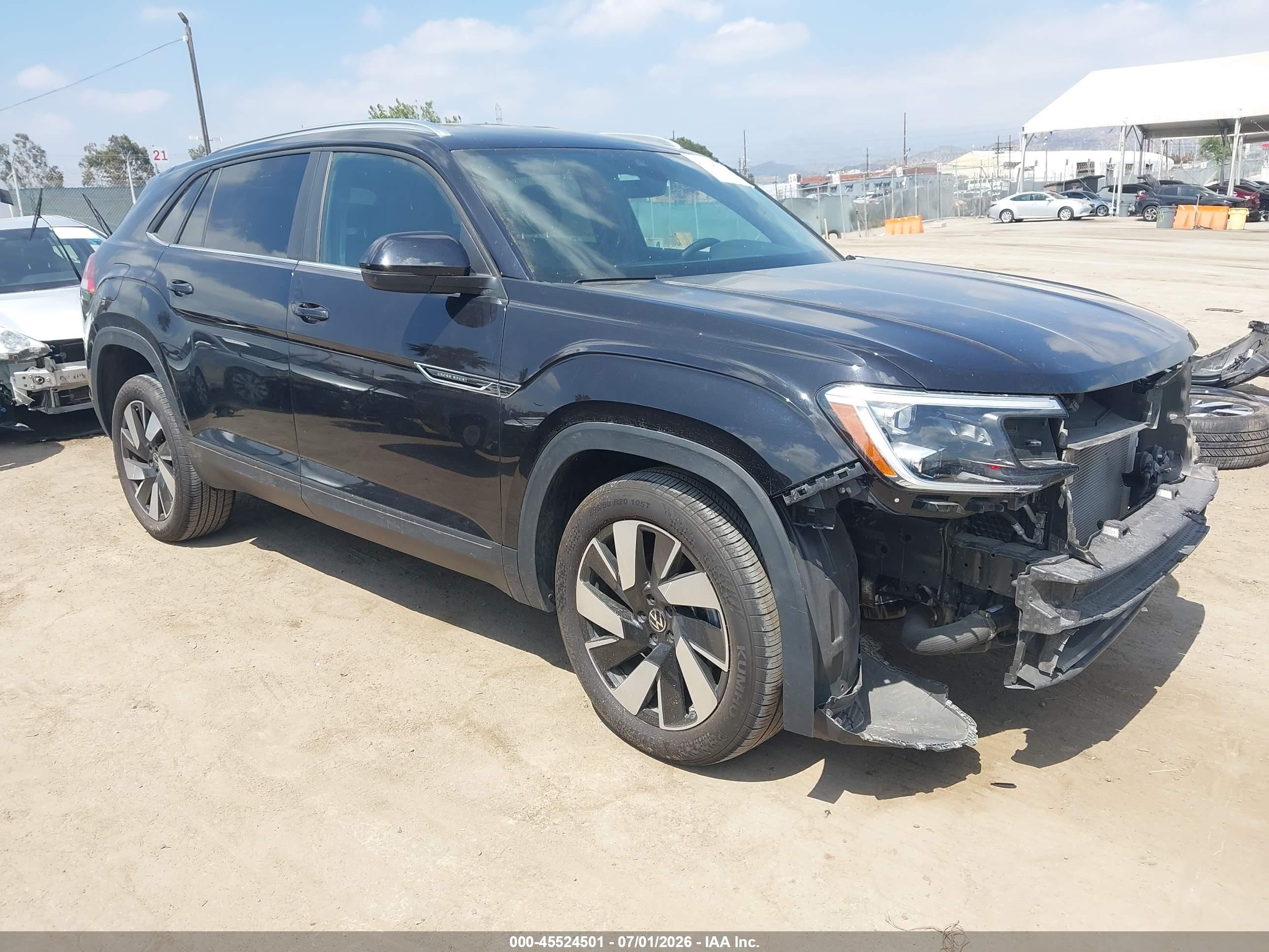 2025 Volkswagen Atlas Cross Sport VIN 1V2HE2CA5SC222490 IAAI salvage auction — Unknown, Clear (California), sold $16,600 on 2026-07-12 (photo 1)