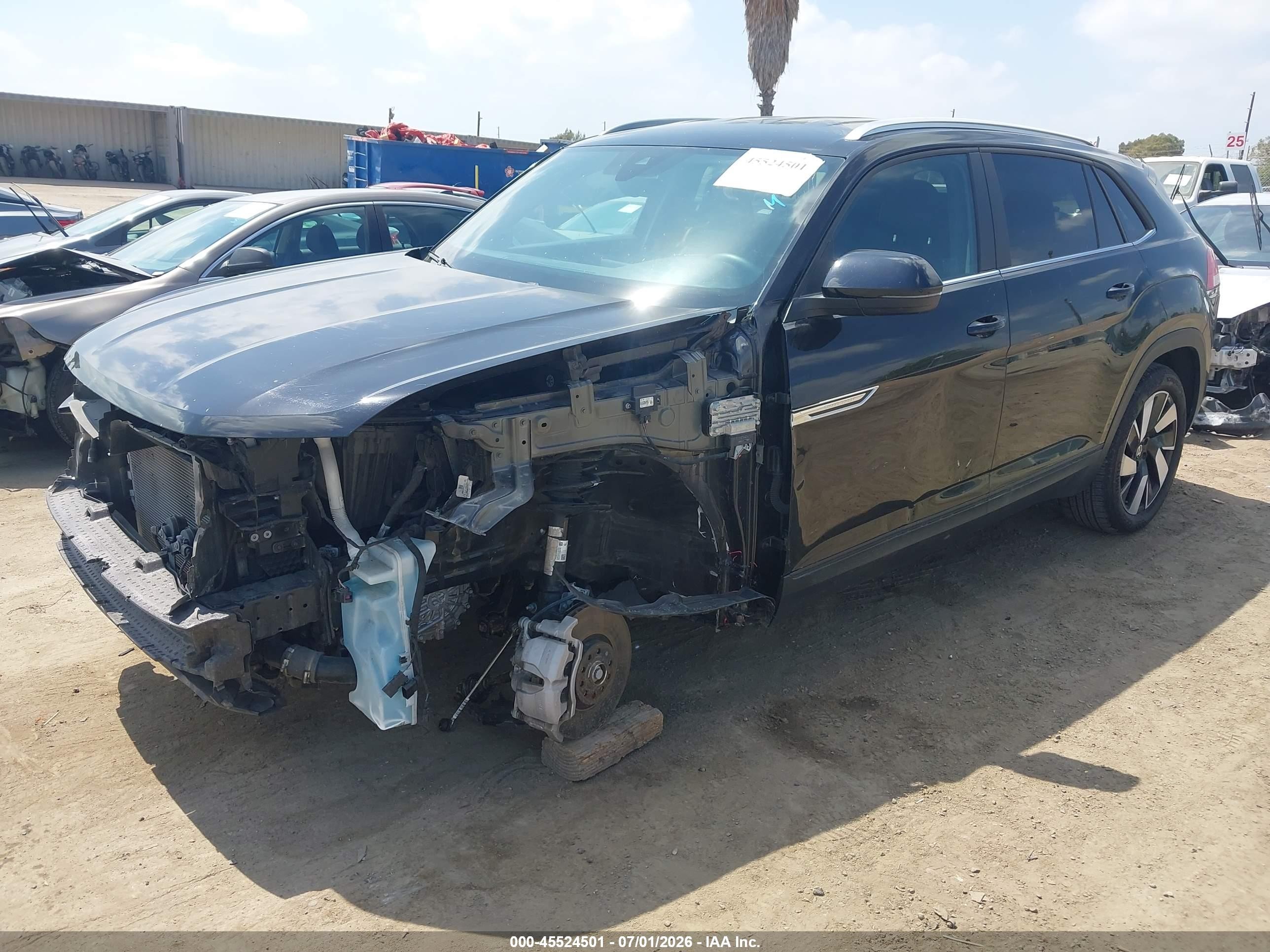 2025 Volkswagen Atlas Cross Sport VIN 1V2HE2CA5SC222490 IAAI salvage auction — Unknown, Clear (California), sold $16,600 on 2026-07-12 (photo 2)