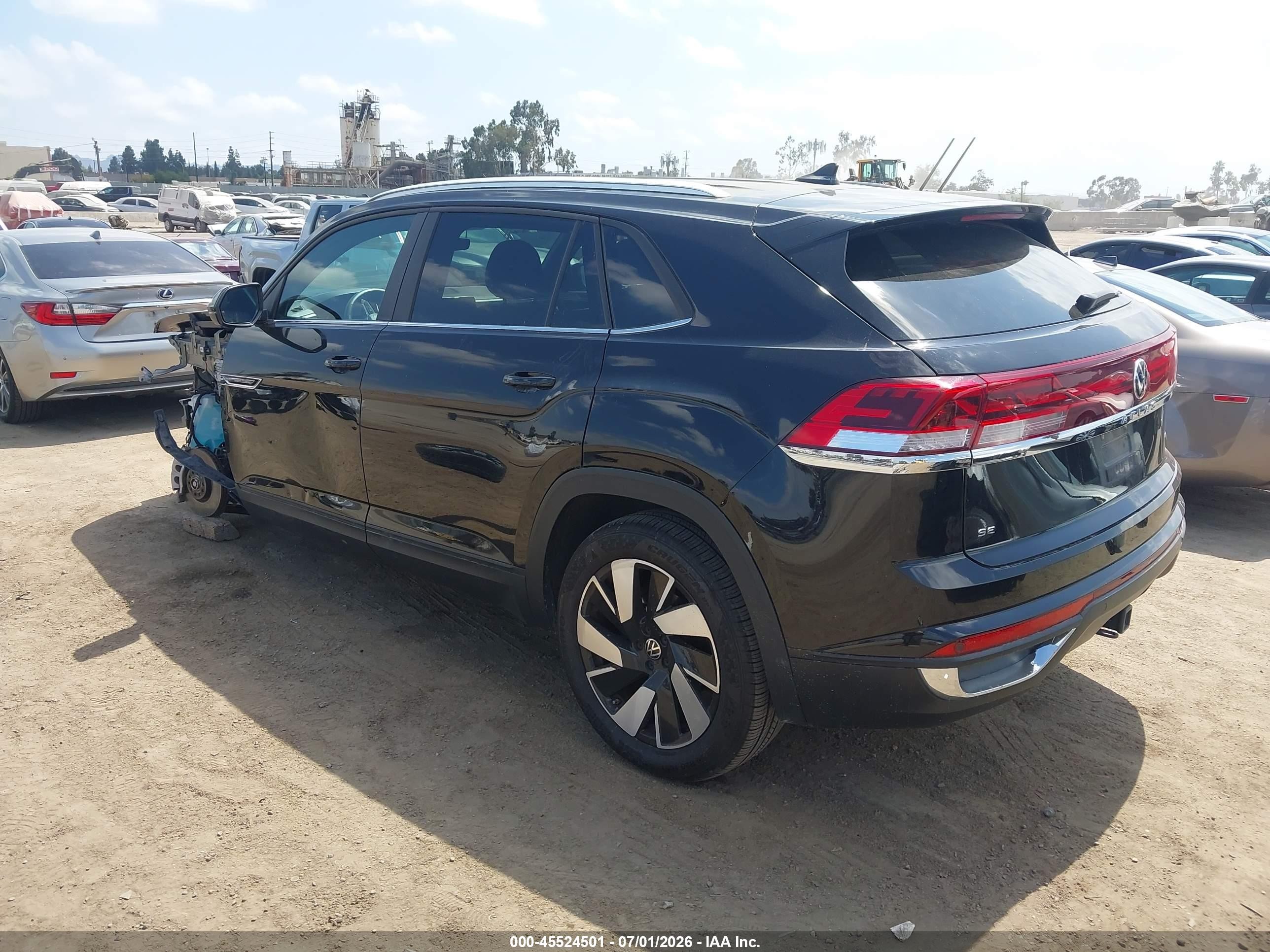 2025 Volkswagen Atlas Cross Sport VIN 1V2HE2CA5SC222490 IAAI salvage auction — Unknown, Clear (California), sold $16,600 on 2026-07-12 (photo 3)