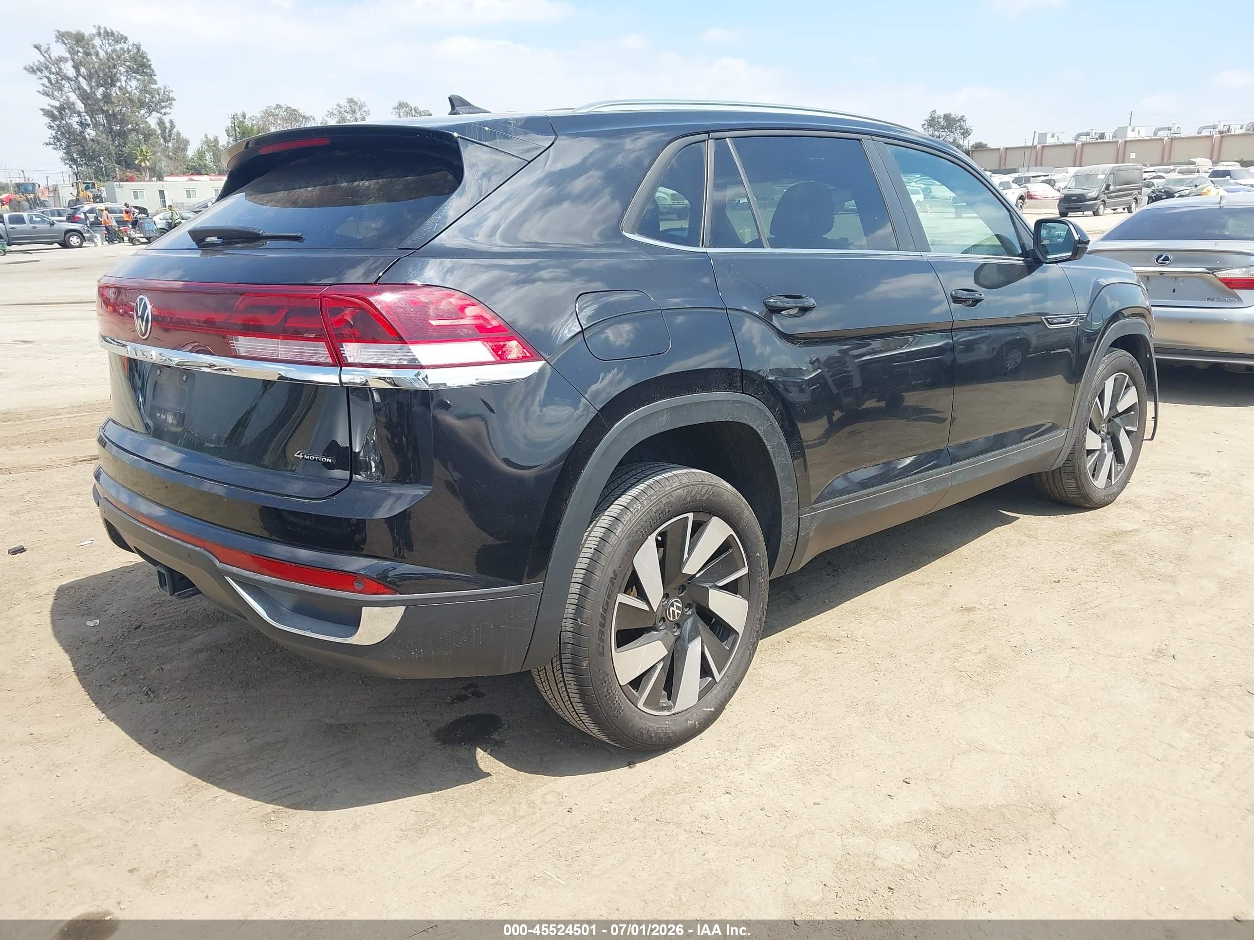 2025 Volkswagen Atlas Cross Sport VIN 1V2HE2CA5SC222490 IAAI salvage auction — Unknown, Clear (California), sold $16,600 on 2026-07-12 (photo 4)