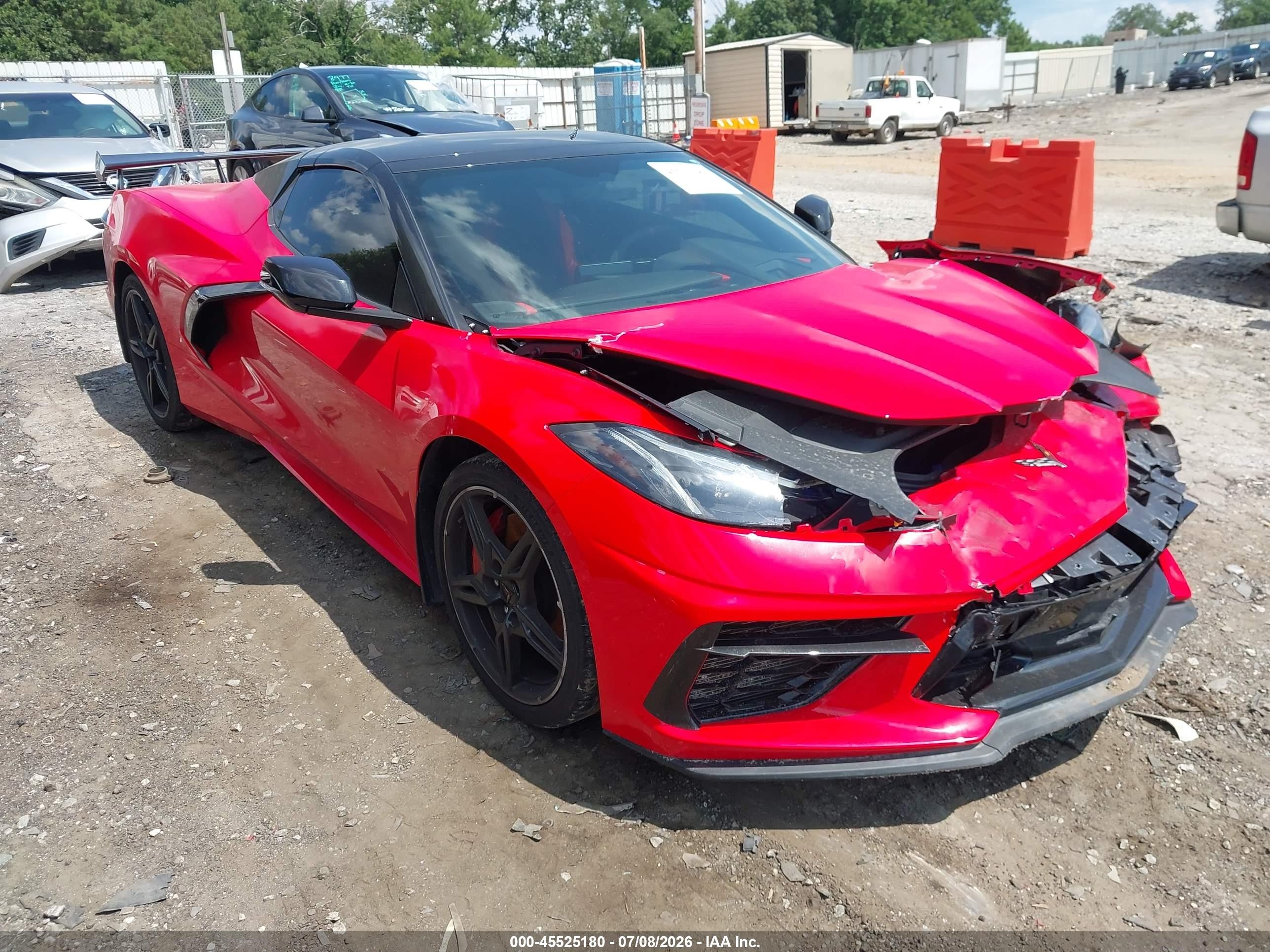 2022 Chevrolet Corvette Stingray VIN 1G1YB3D46N5115121 — IAAI salvage auction photo