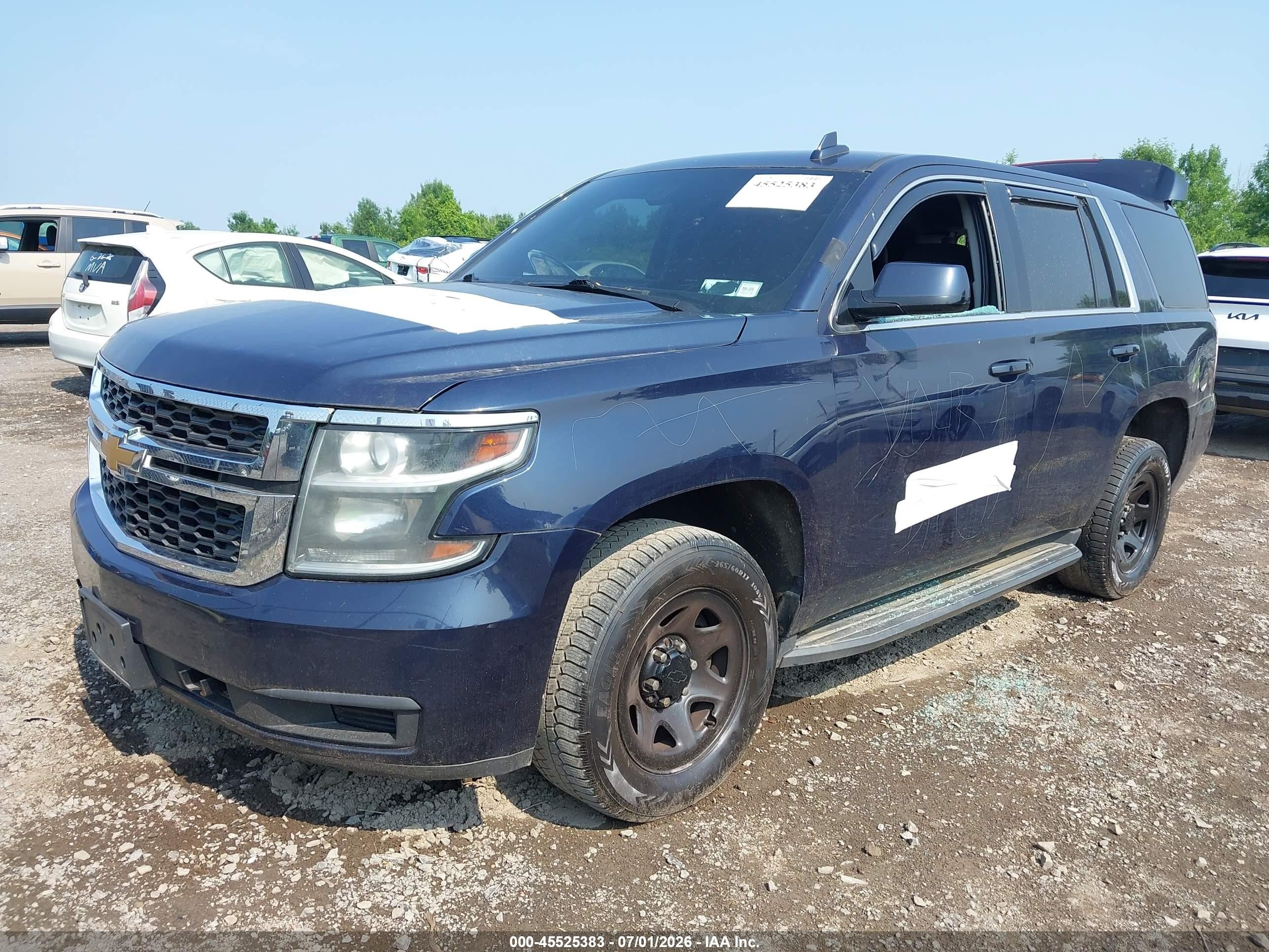 2018 Chevrolet Tahoe VIN 1GNSKDEC8JR255657 IAAI salvage auction — Vandalized, Mv-907A (New York), sold $2,850 on 2026-07-12 (photo 2)