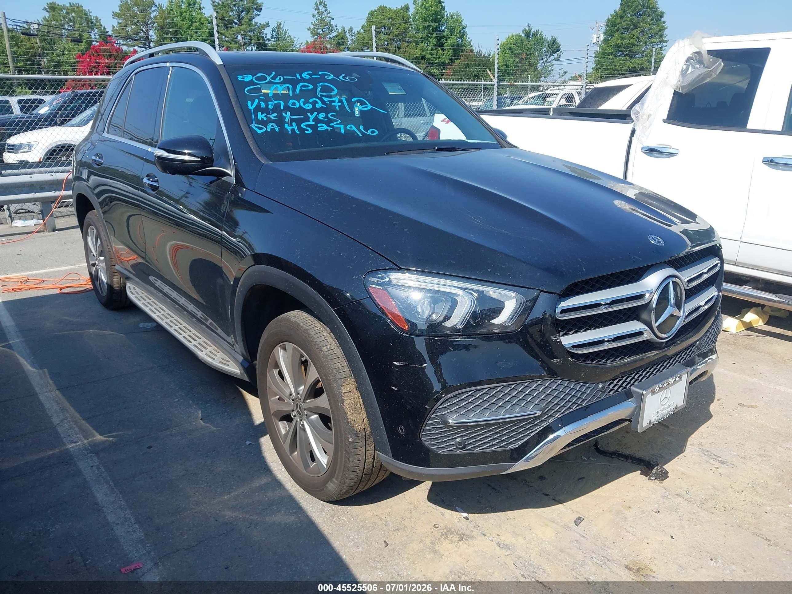 2020 Mercedes-Benz GLE-Class VIN 4JGFB4KB7LA062712 — IAAI salvage auction photo