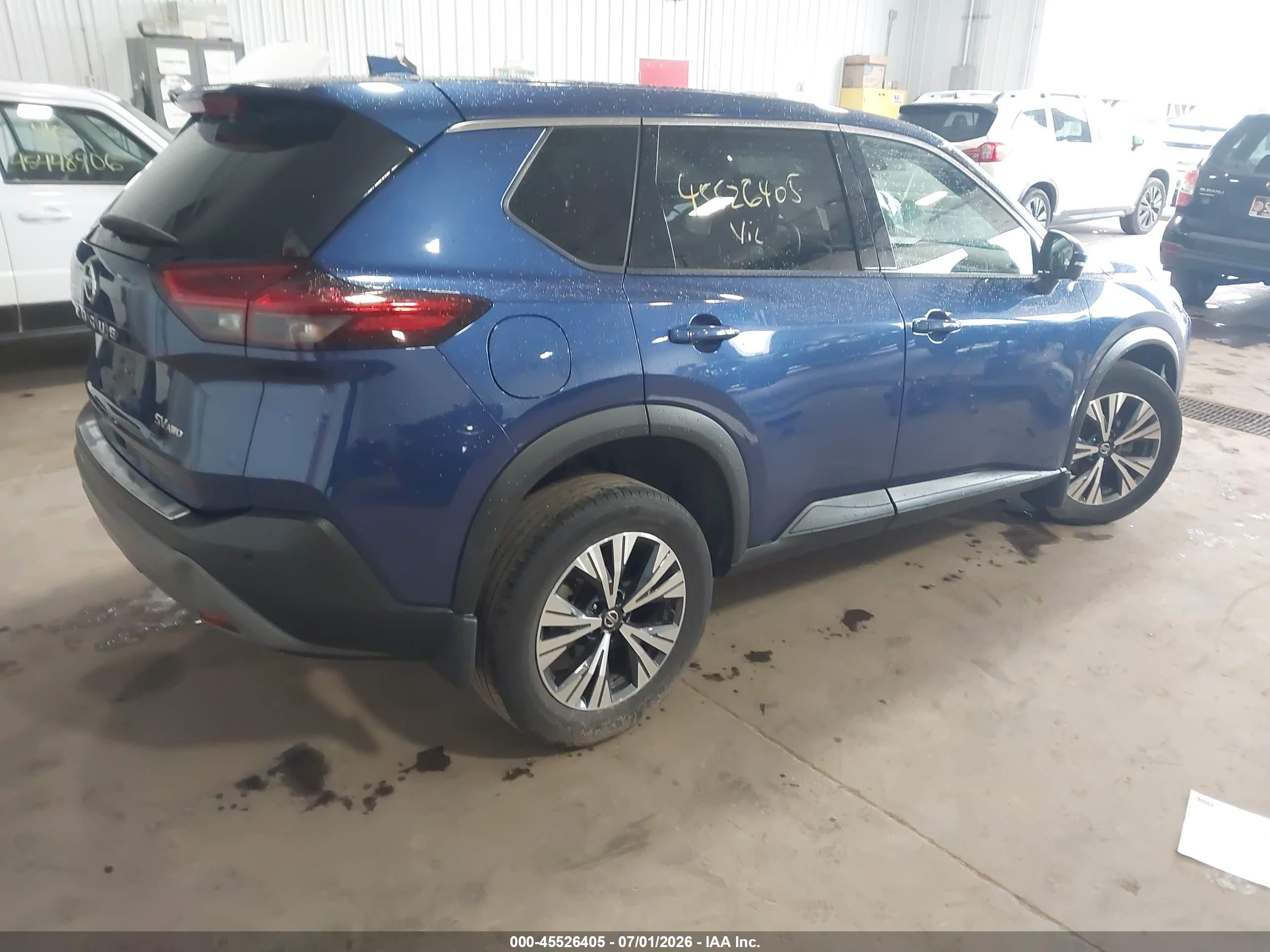 2021 Nissan Rogue VIN JN8AT3BB3MW227878 IAAI salvage auction — Unknown, Salvage (Minnesota), sold $5,250 on 2026-09-09 (photo 4)