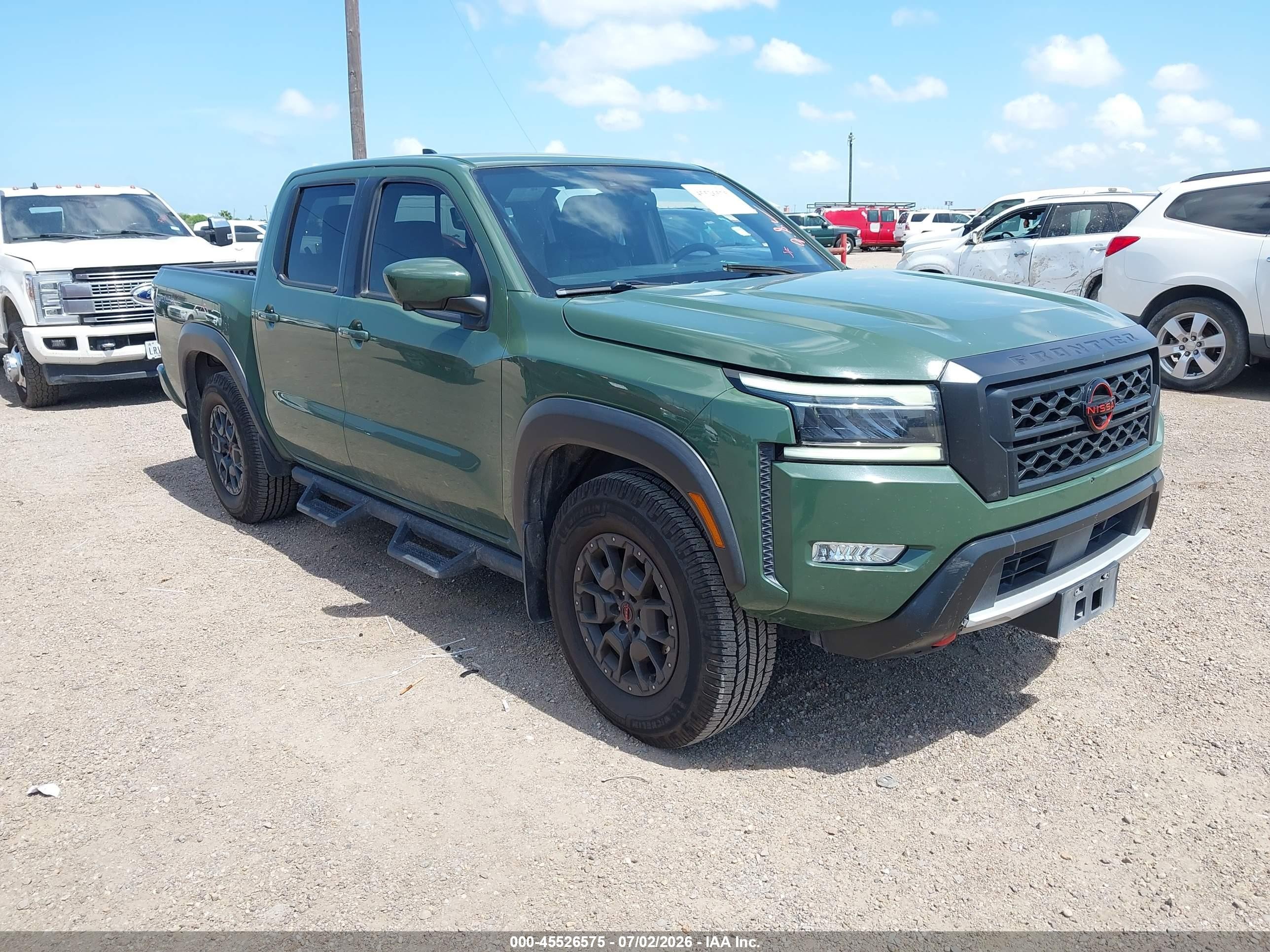 2022 Nissan Navara (frontier) VIN 1N6ED1EJ5NN614809 IAAI salvage auction — Side, Original (Texas), sold $7,600 on 2026-08-29 (photo 1)