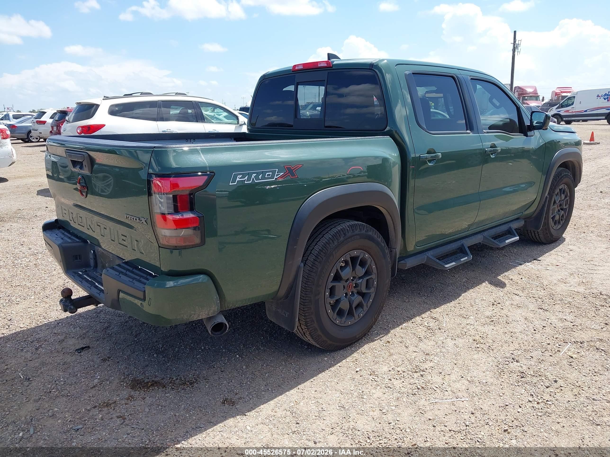 2022 Nissan Navara (frontier) VIN 1N6ED1EJ5NN614809 IAAI salvage auction — Side, Original (Texas), sold $7,600 on 2026-08-29 (photo 4)