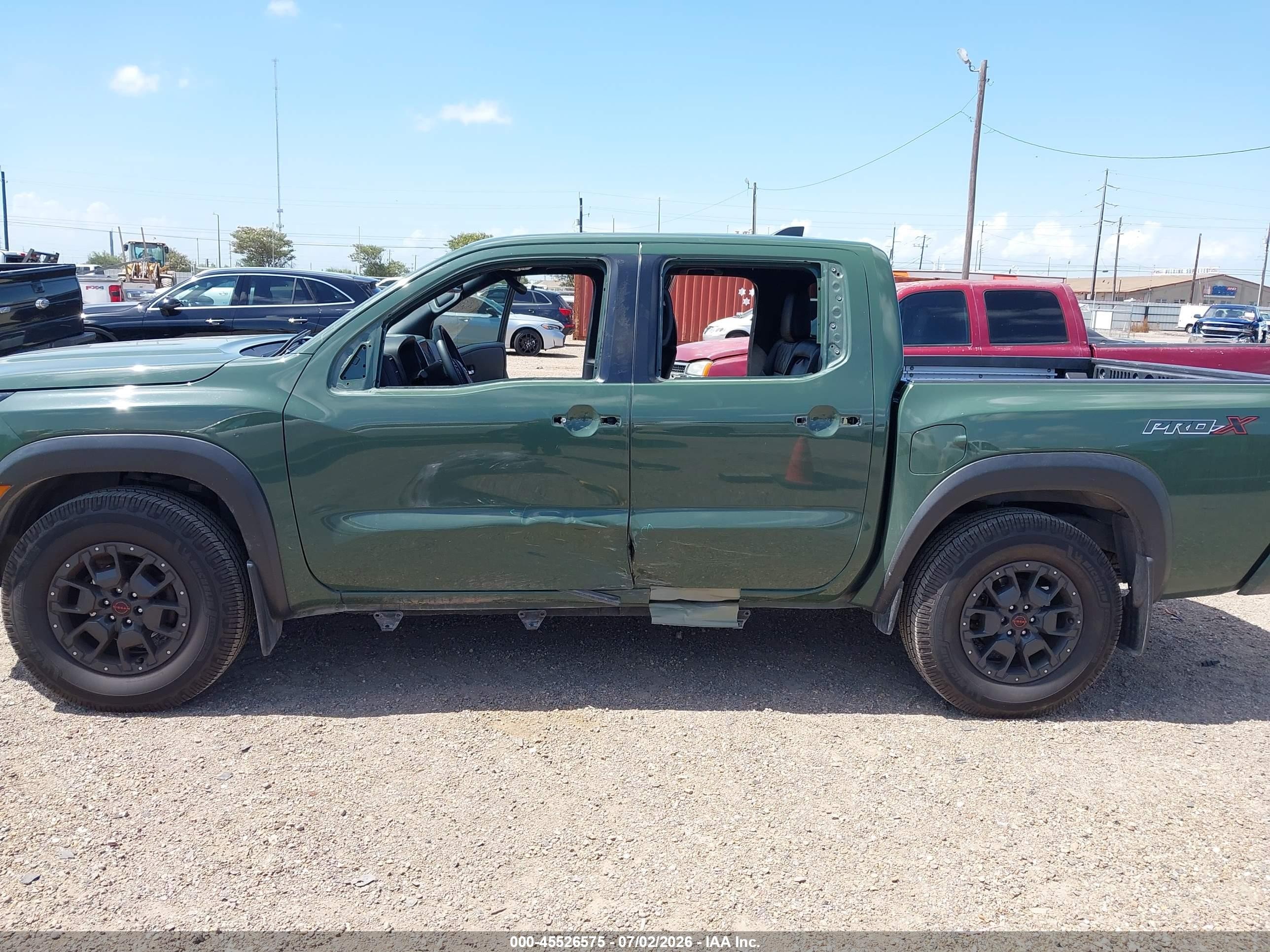 2022 Nissan Navara (frontier) VIN 1N6ED1EJ5NN614809 IAAI salvage auction — Side, Original (Texas), sold $7,600 on 2026-08-29 (photo 6)