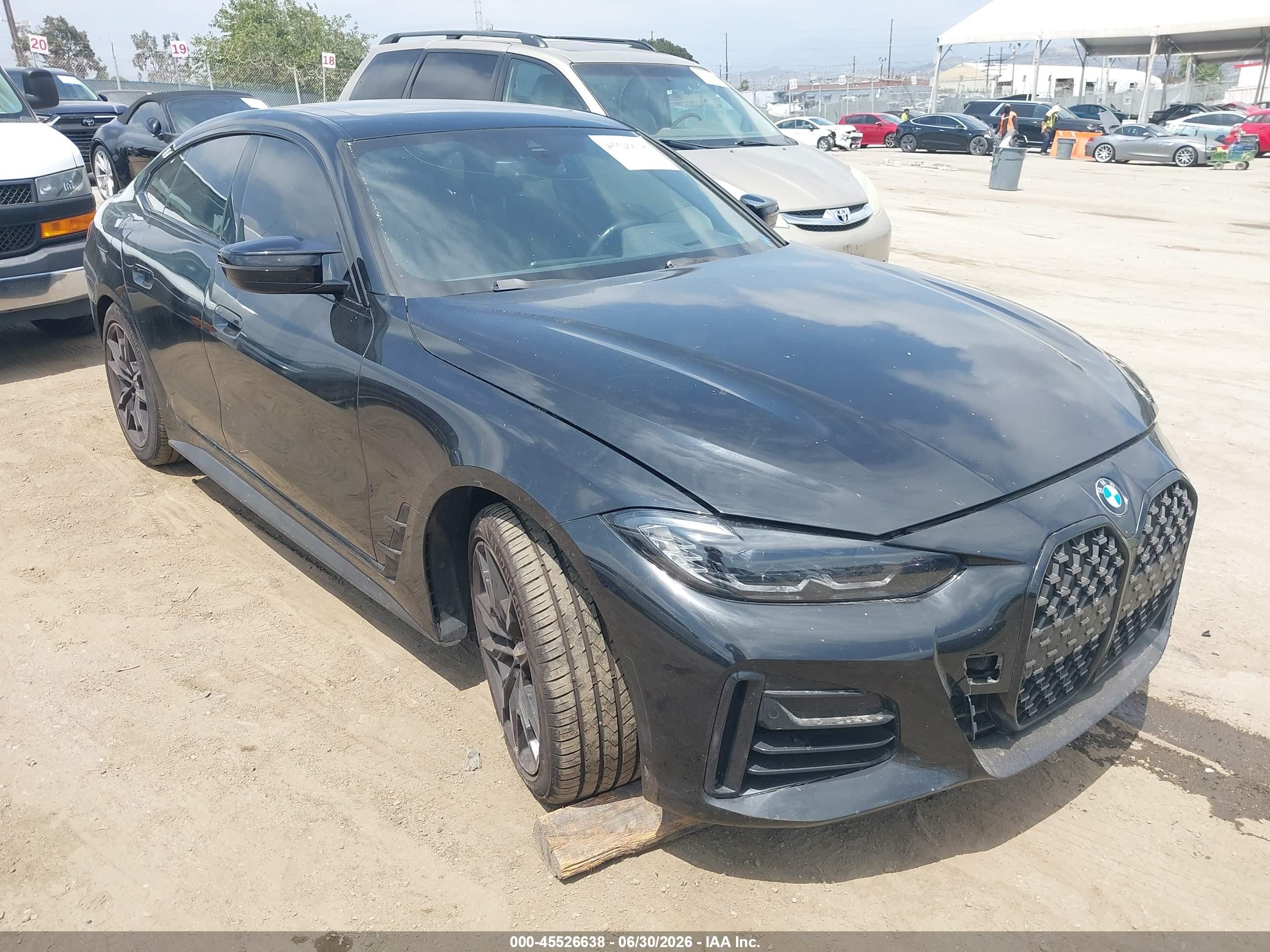 2023 BMW M440i Gran Coupe VIN WBA63AW07PFN55336 — IAAI salvage auction photo