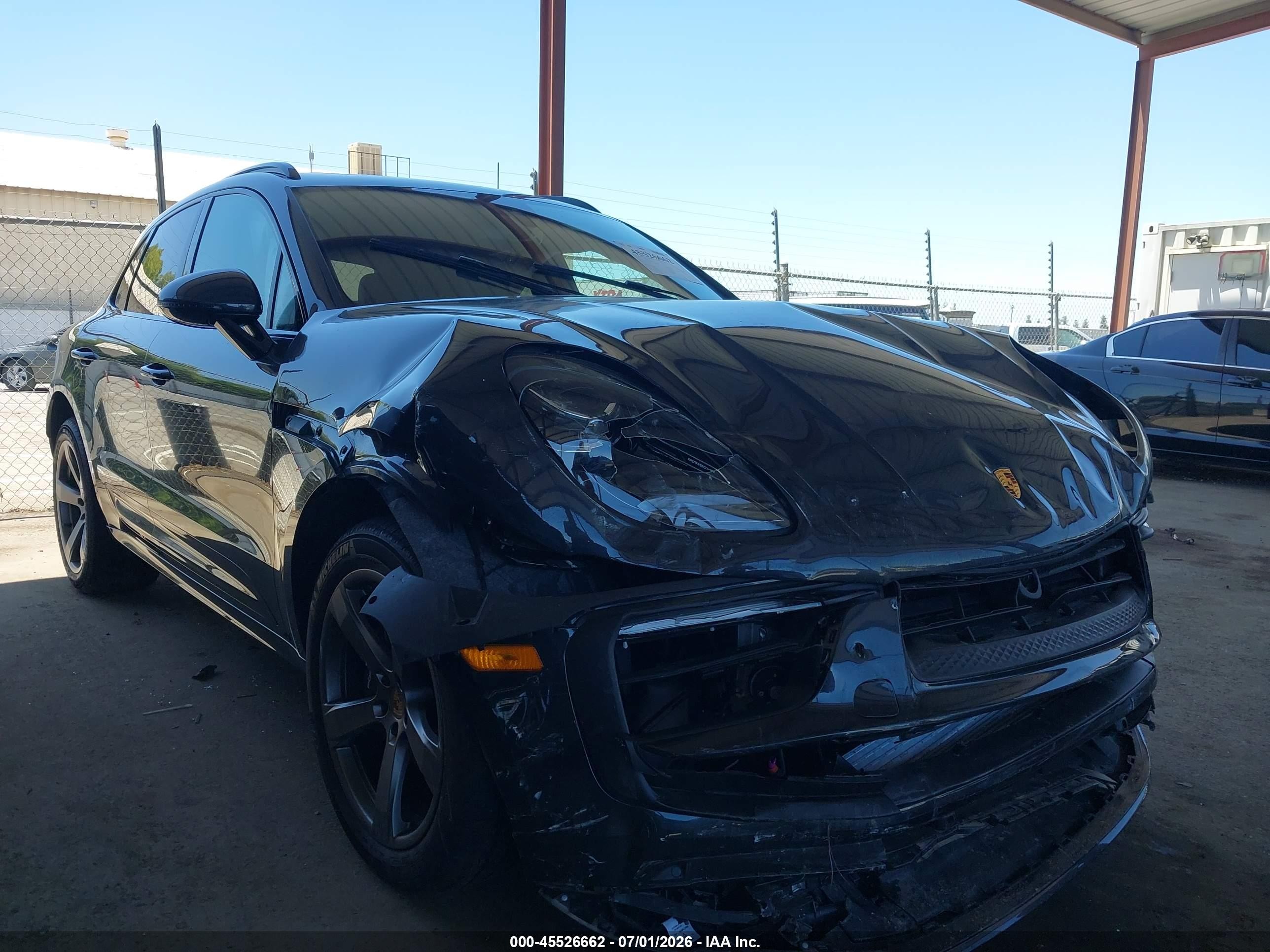 2026 Porsche Macan VIN WP1AA2A5XTLB06139 IAAI salvage auction — Front End, Salvage (California), sold $18,450 on 2026-08-10 (photo 1)