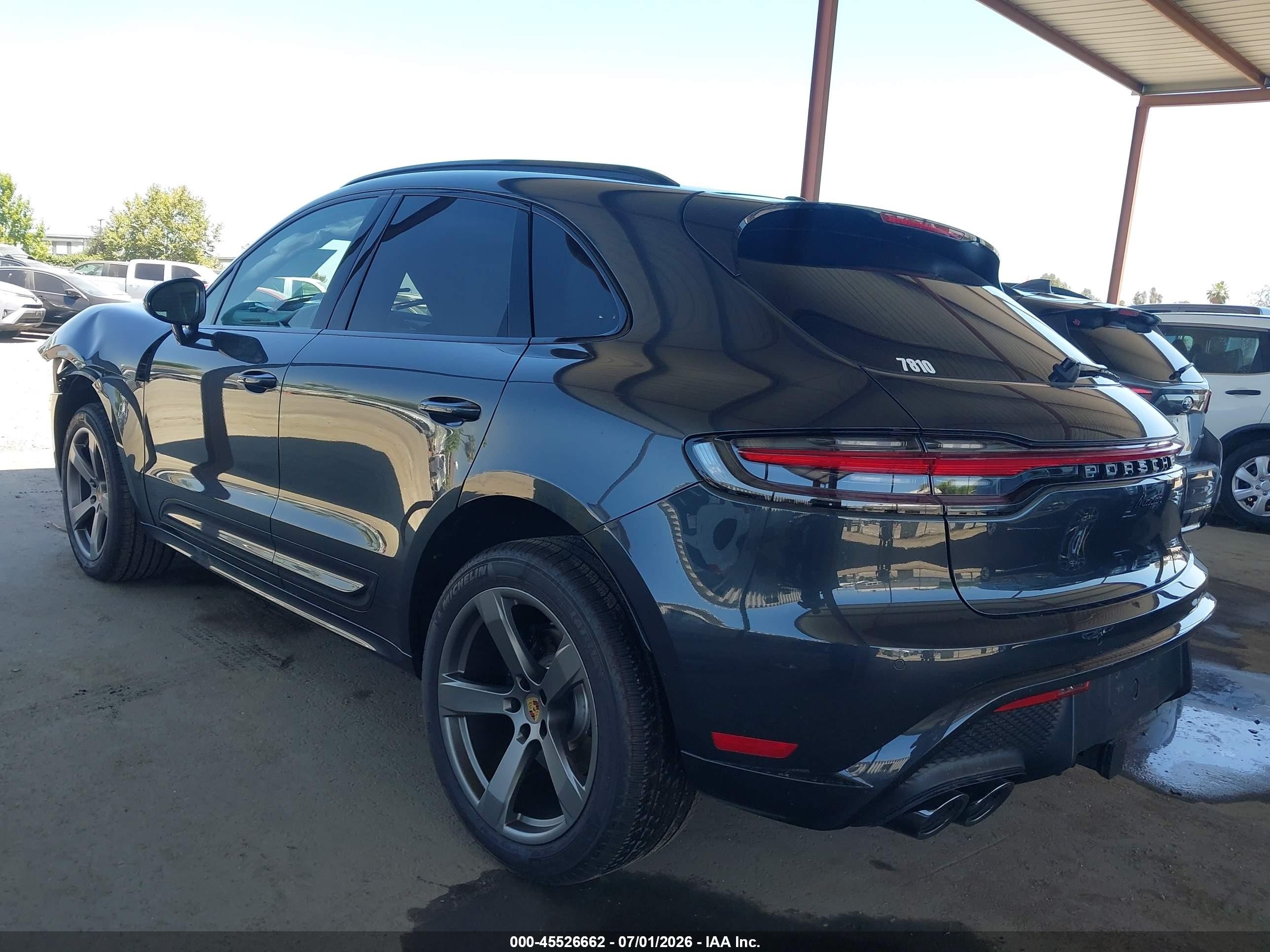 2026 Porsche Macan VIN WP1AA2A5XTLB06139 IAAI salvage auction — Front End, Salvage (California), sold $18,450 on 2026-08-10 (photo 3)