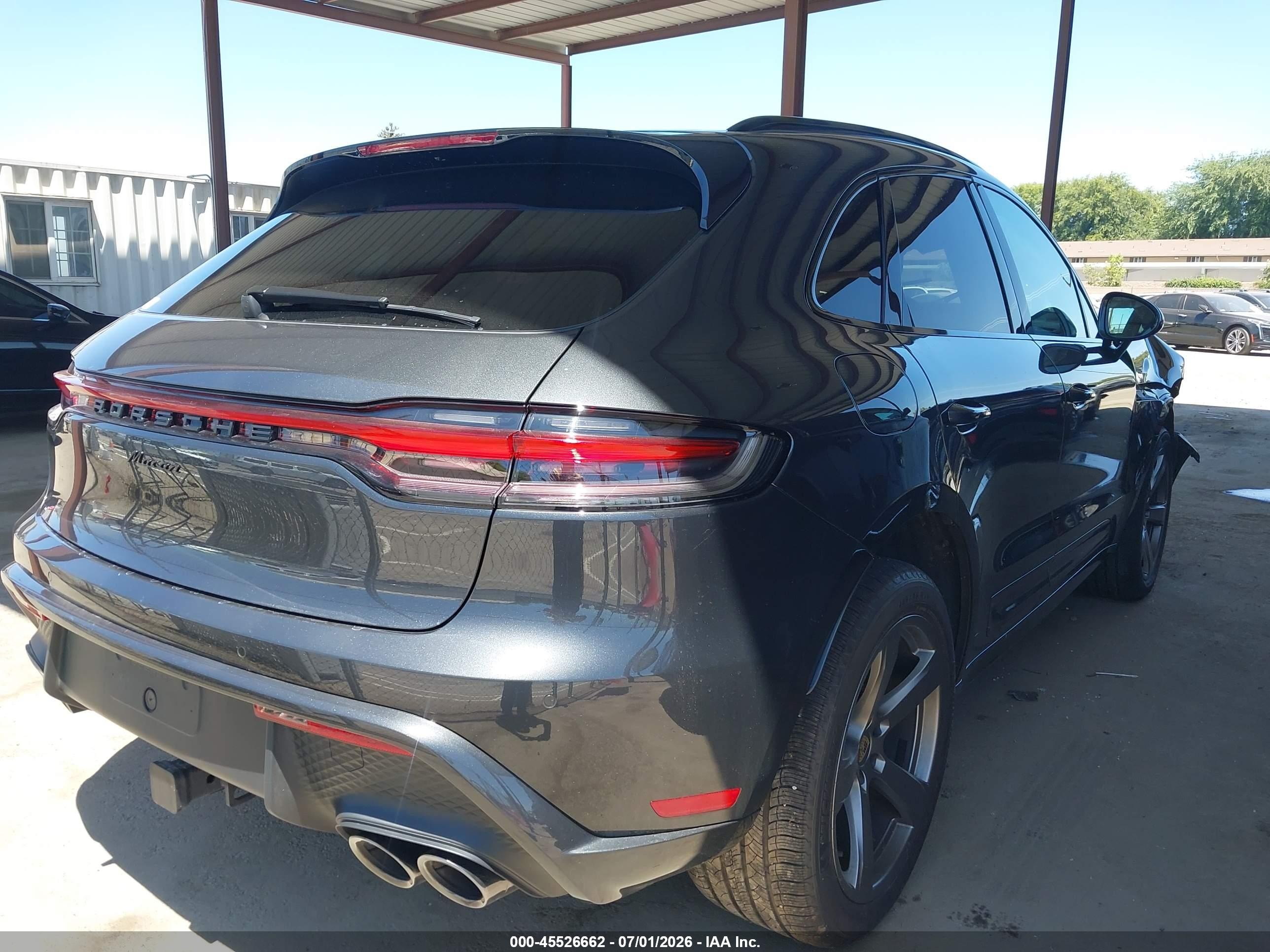 2026 Porsche Macan VIN WP1AA2A5XTLB06139 IAAI salvage auction — Front End, Salvage (California), sold $18,450 on 2026-08-10 (photo 4)