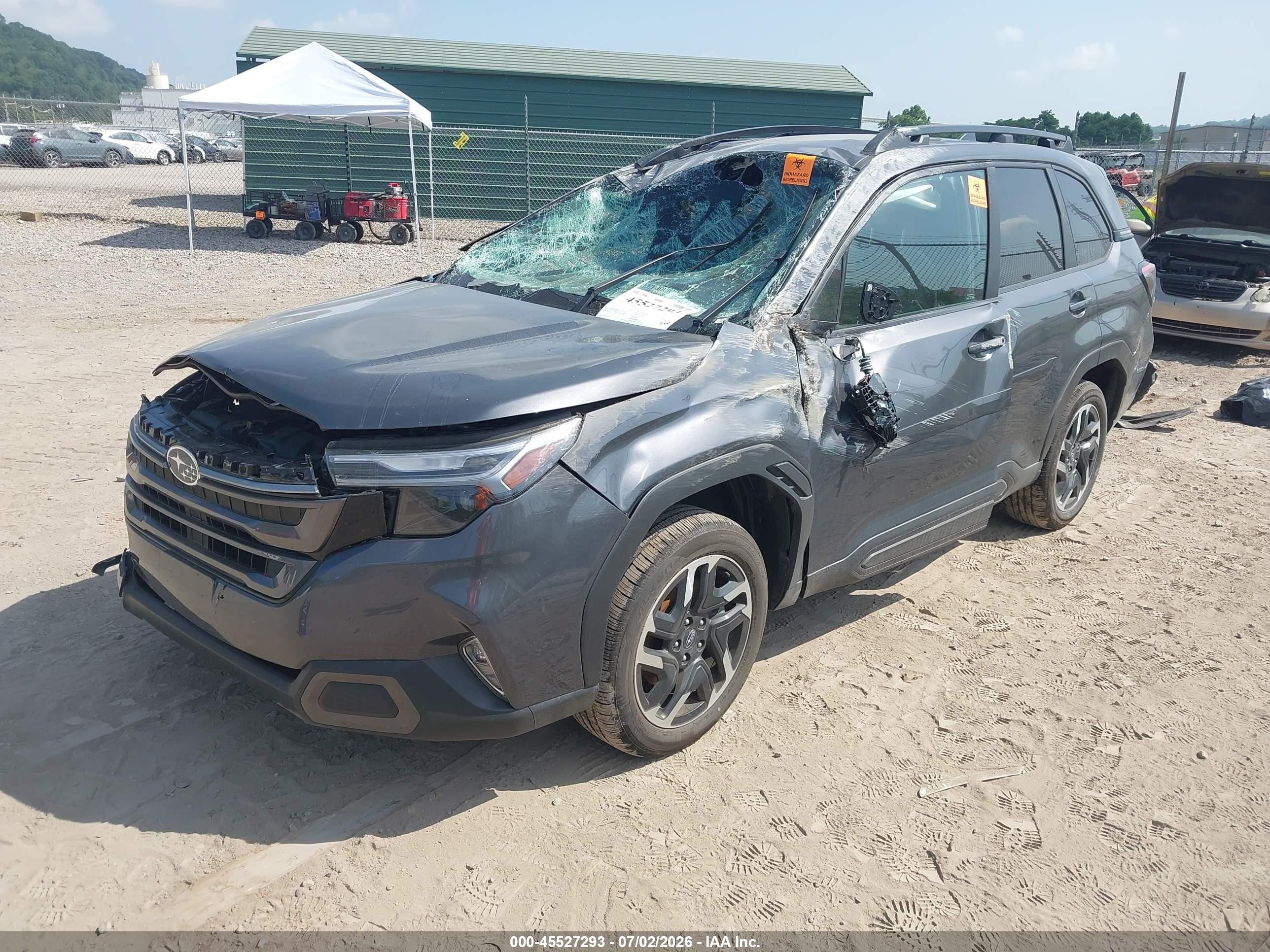2026 Subaru Forester VIN 4S4SLDR62T3035331 IAAI salvage auction — Front End, Salvage (Pennsylvania), sold $2,550 on 2026-09-08 (photo 2)