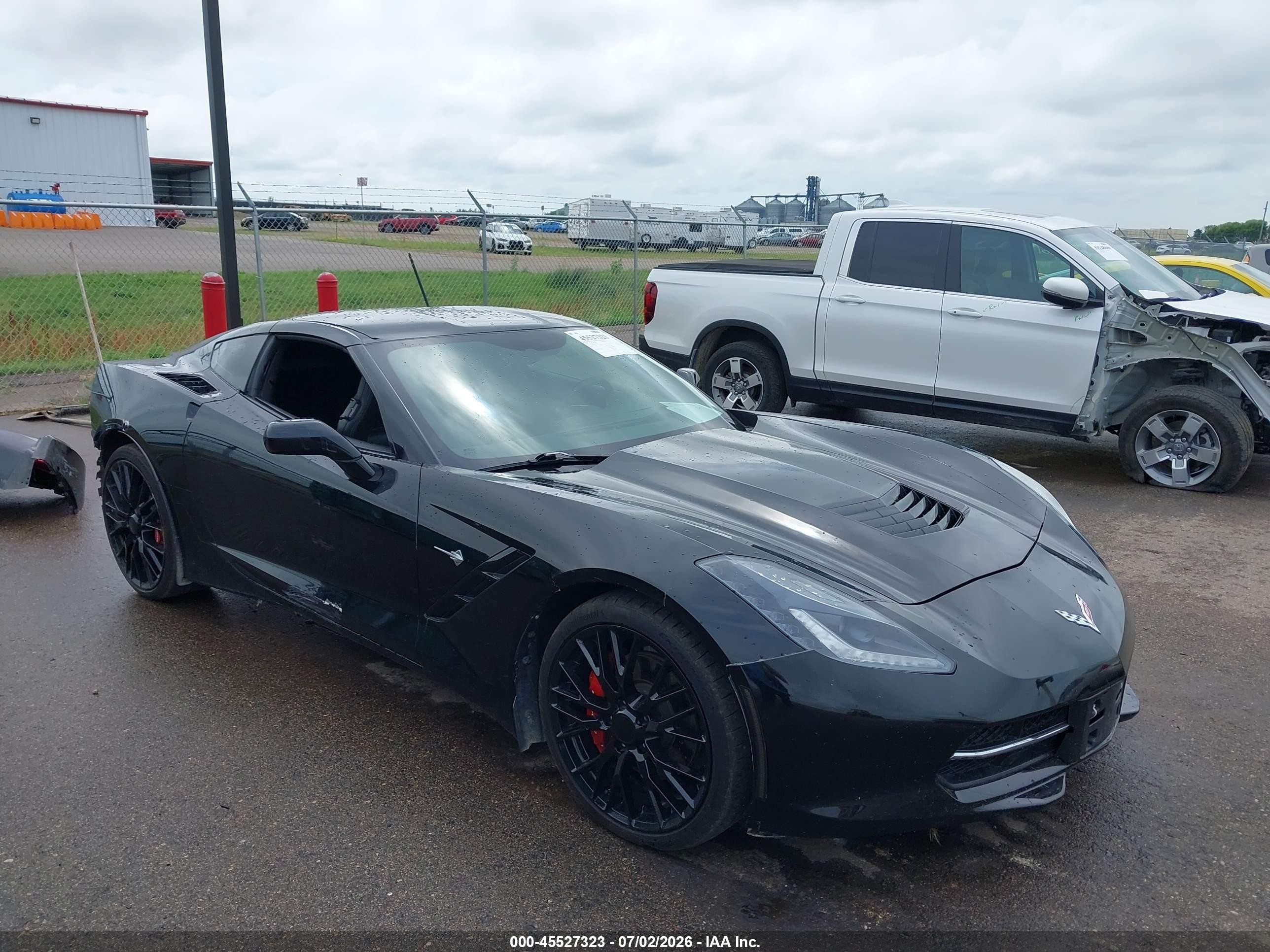 2019 Chevrolet Corvette Stingray VIN 1G1YB2D76K5121159 — IAAI salvage auction photo