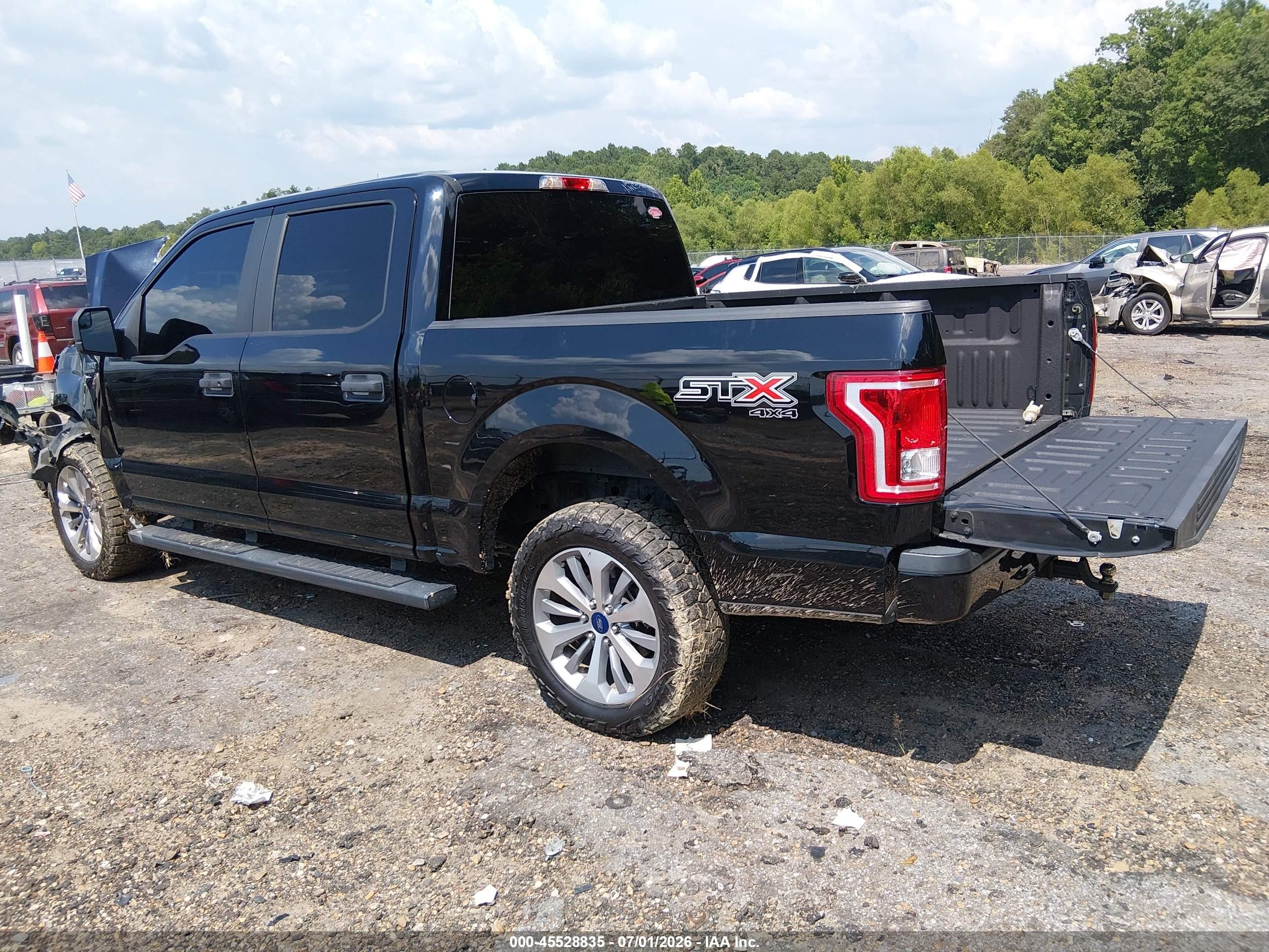 2017 Ford F-150 VIN 1FTEW1EF7HKC94567 IAAI salvage auction — Unknown, Salvage (Mississippi), sold $7,000 on 2026-09-09 (photo 3)