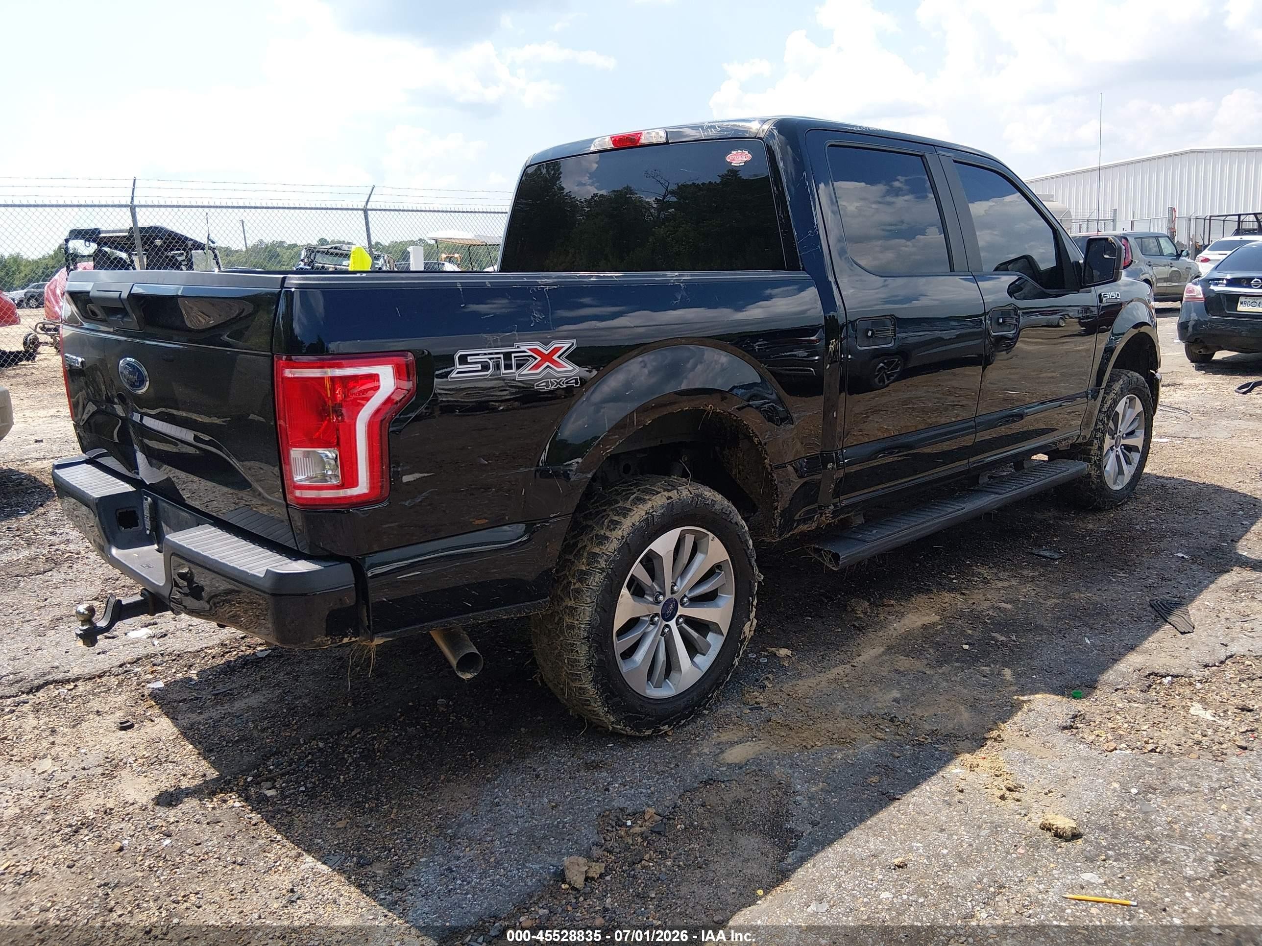 2017 Ford F-150 VIN 1FTEW1EF7HKC94567 IAAI salvage auction — Unknown, Salvage (Mississippi), sold $7,000 on 2026-09-09 (photo 4)
