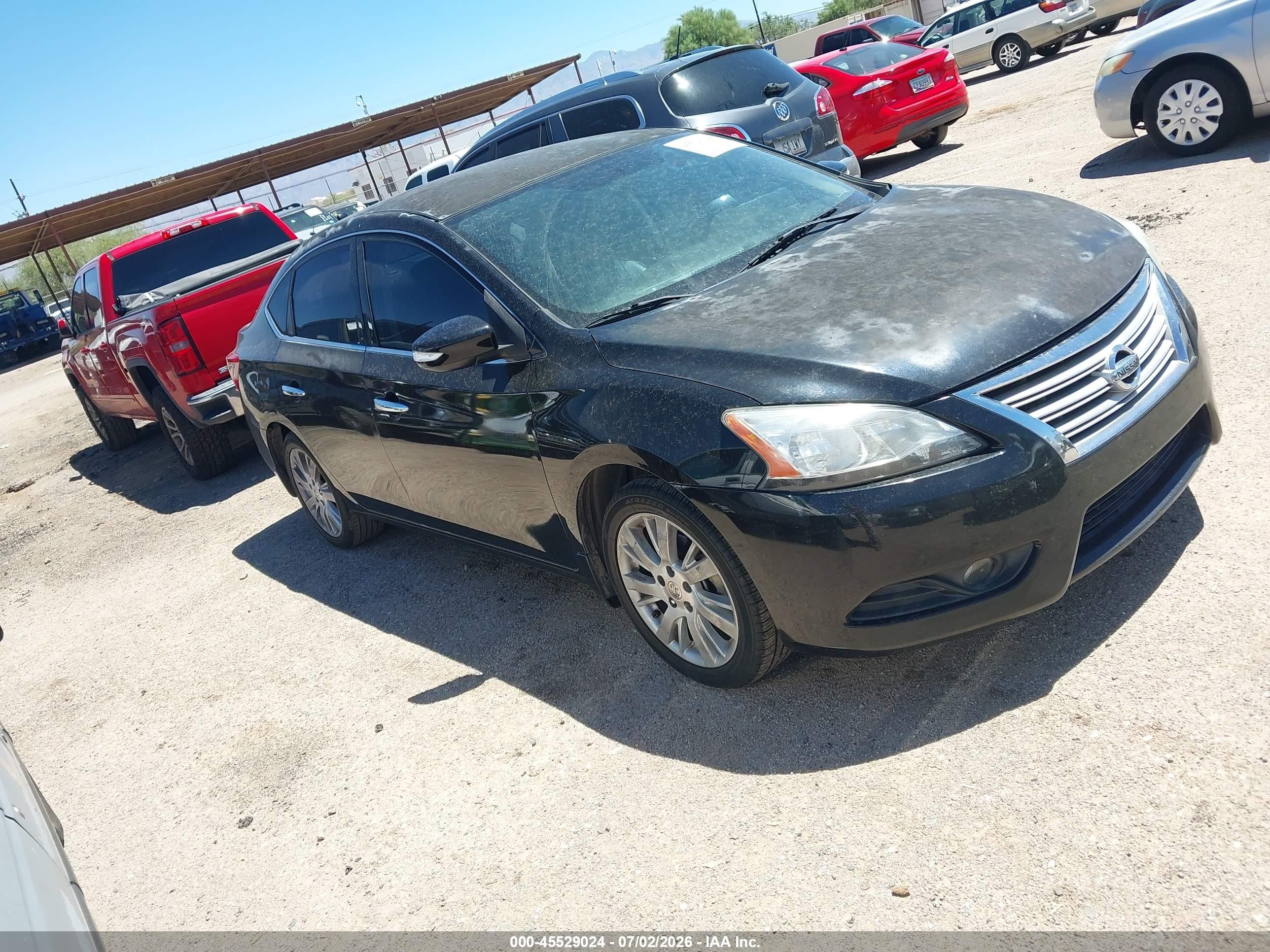 2014 Nissan Sentra VIN 3N1AB7AP6EY327067 IAAI salvage auction — Normal Wear, Clear-Dealer Only (Arizona), sold $550 on 2026-07-09 (photo 1)