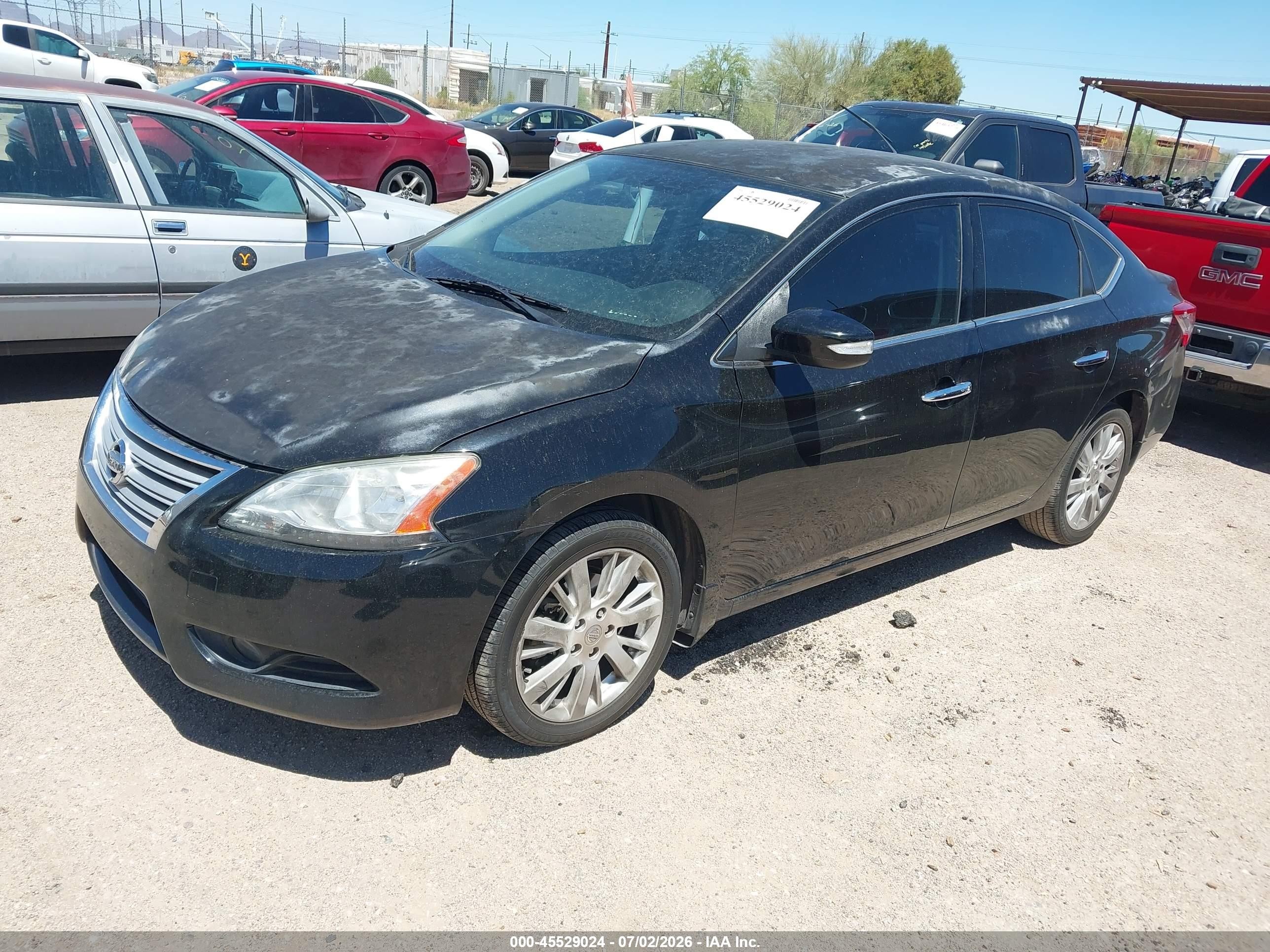 2014 Nissan Sentra VIN 3N1AB7AP6EY327067 IAAI salvage auction — Normal Wear, Clear-Dealer Only (Arizona), sold $550 on 2026-07-09 (photo 2)