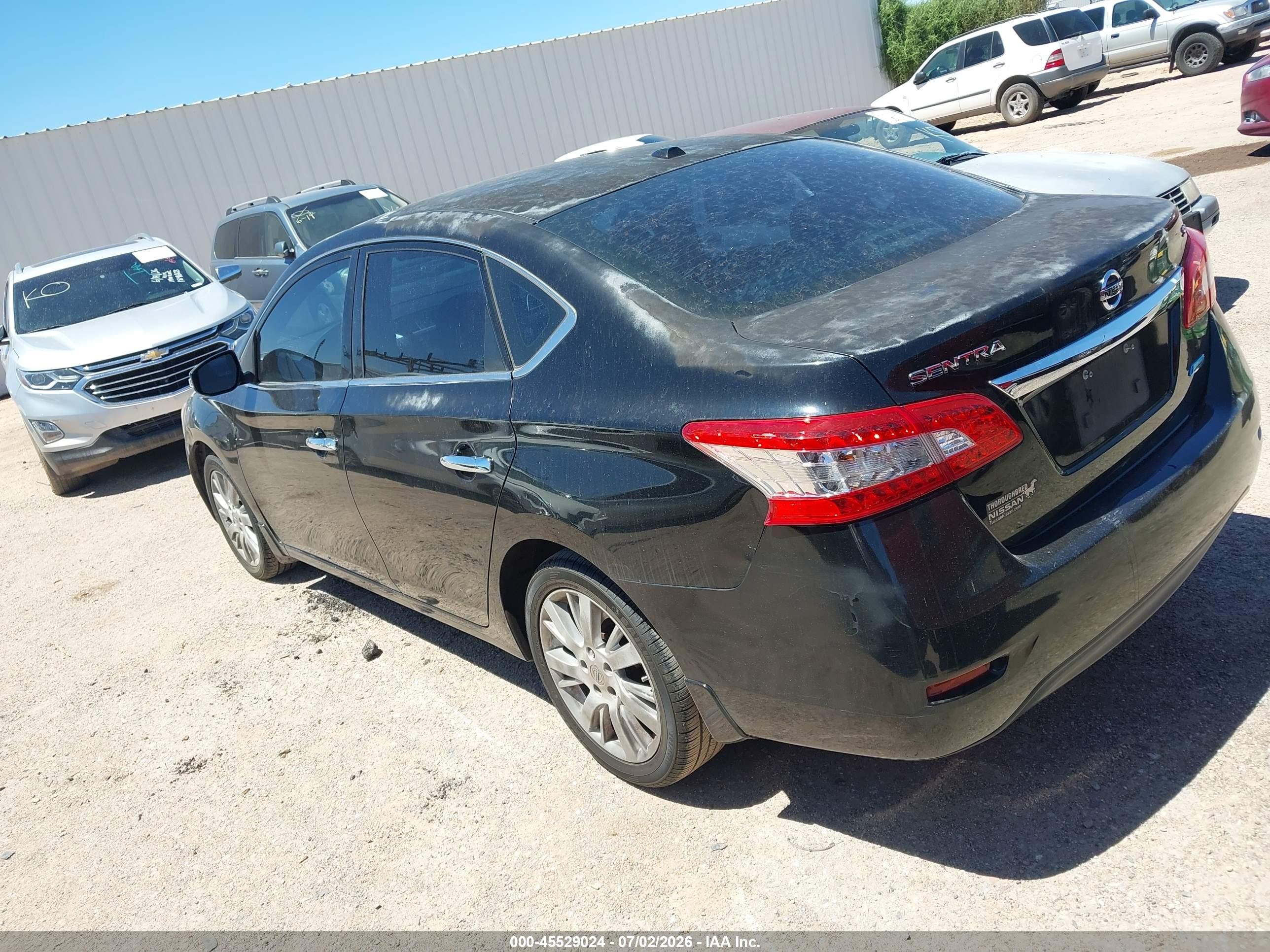 2014 Nissan Sentra VIN 3N1AB7AP6EY327067 IAAI salvage auction — Normal Wear, Clear-Dealer Only (Arizona), sold $550 on 2026-07-09 (photo 3)