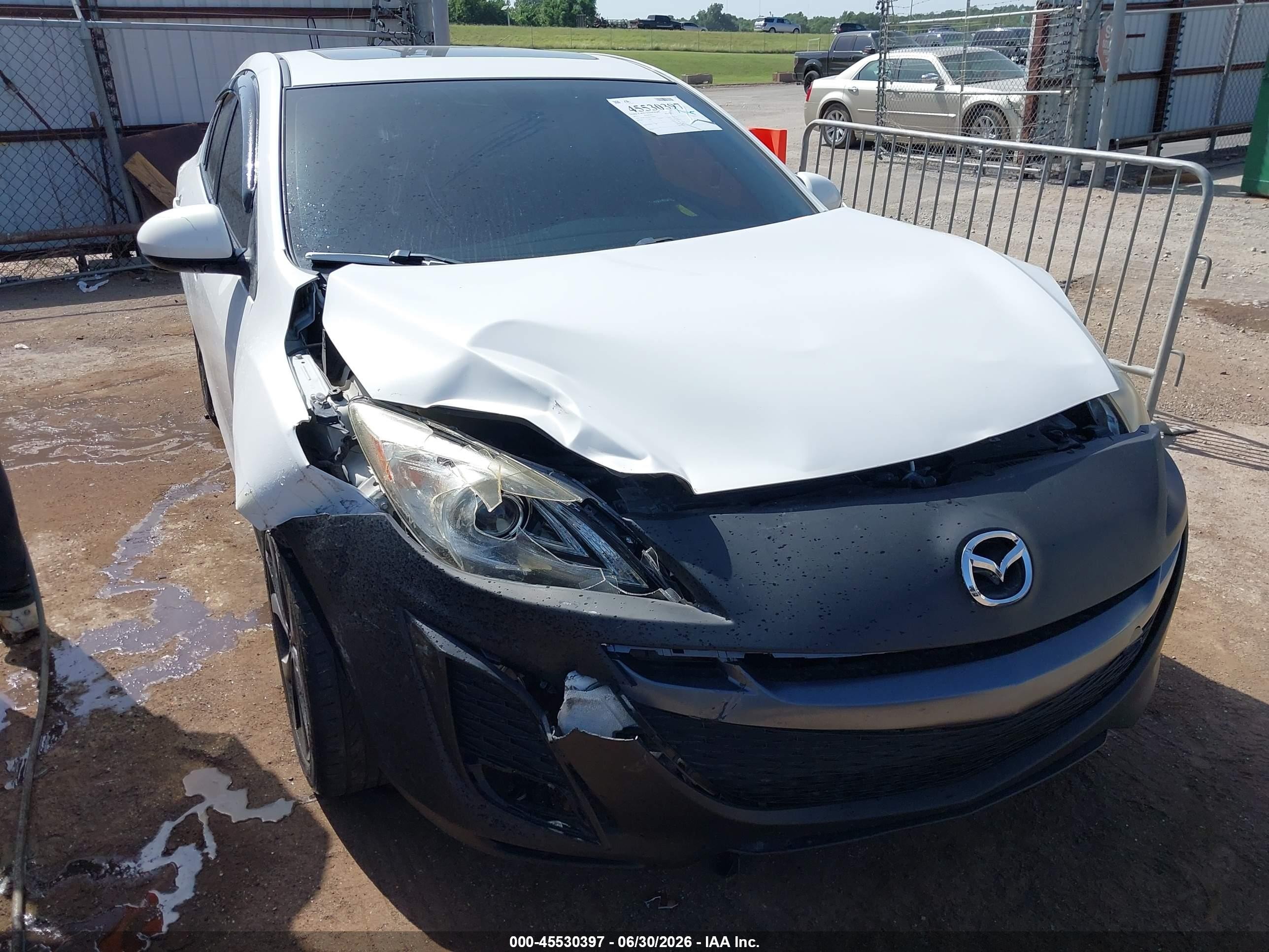 2011 Mazda 3 VIN JM1BL1W66B1380900 IAAI salvage auction — Front End, Clear (Oklahoma), sold $600 on 2026-09-09 (photo 6)