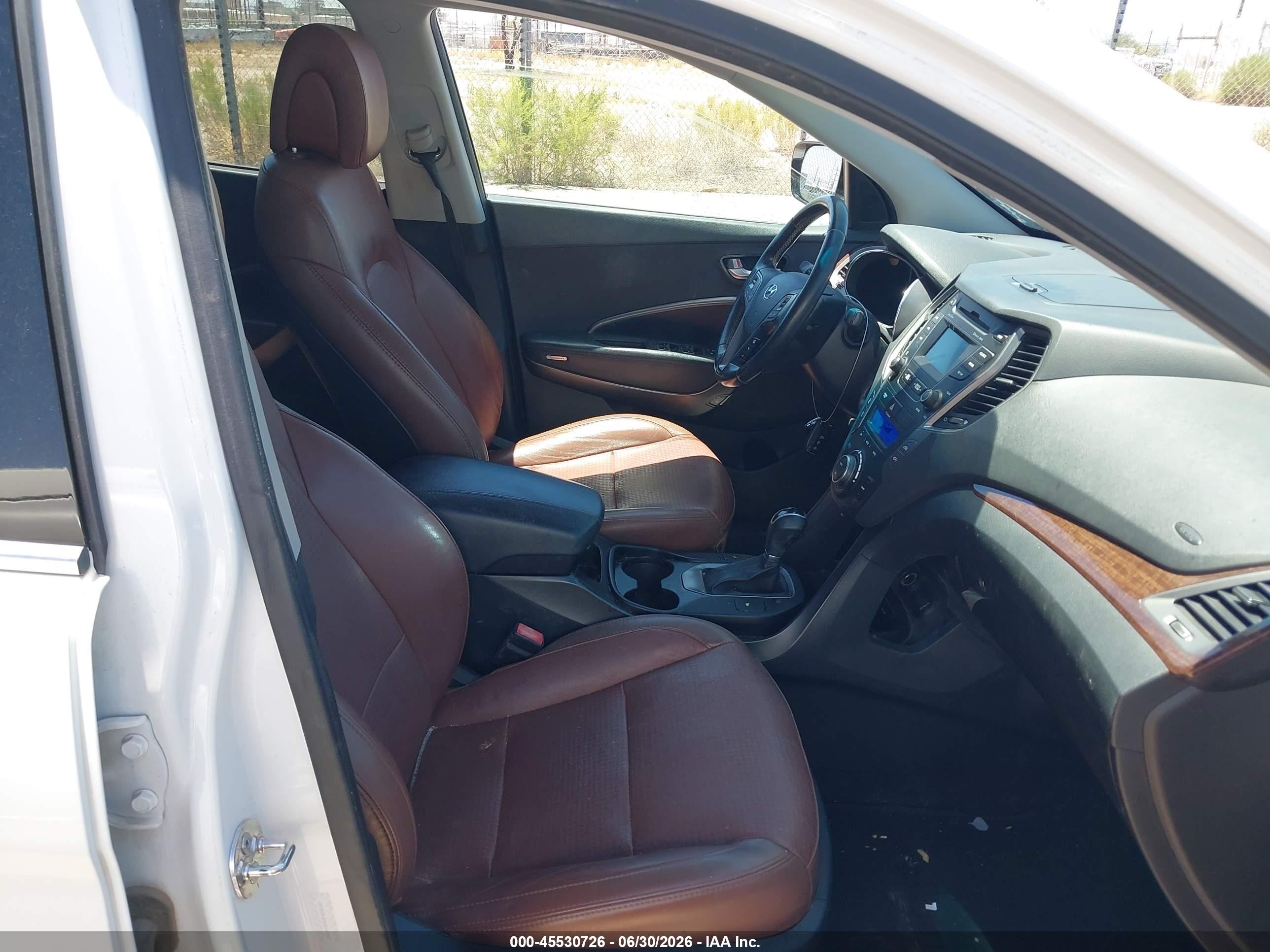 2013 Hyundai Santa Fe VIN 5XYZU3LA7DG100307 IAAI salvage auction — Normal Wear, Clear-Dealer Only (Arizona), sold $1,850 on 2026-07-09 (photo 5)