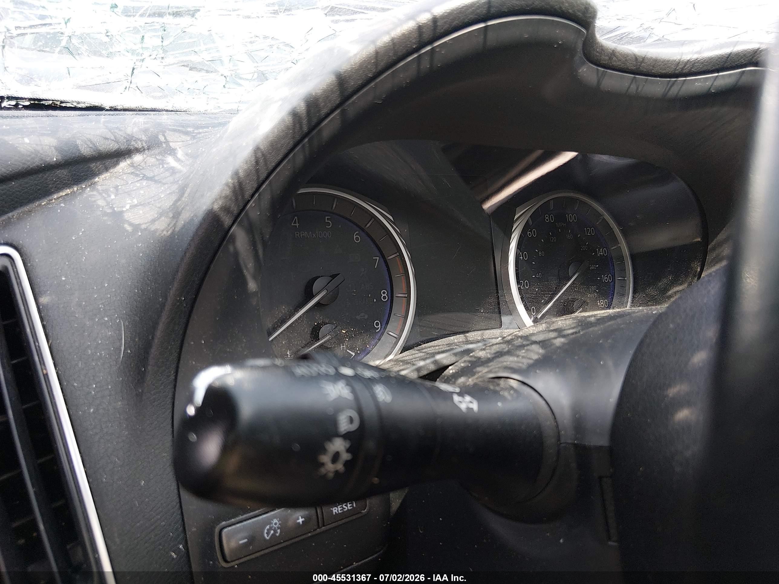 2017 Infiniti Q50 VIN JN1EV7AR1HM839739 IAAI salvage auction — Rollover, Parts Only (Arkansas), sold $575 on 2026-10-06 (photo 7)