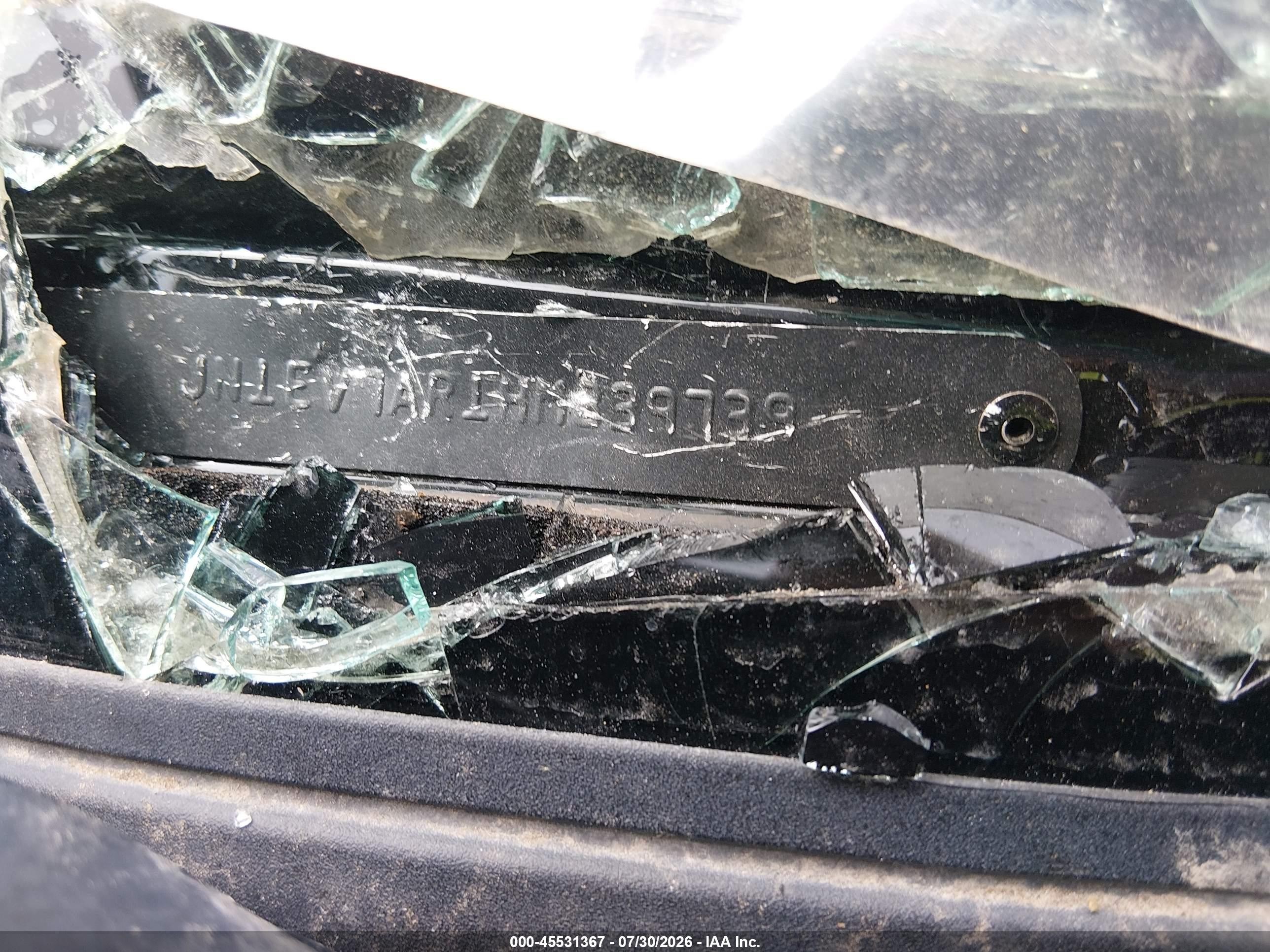 2017 Infiniti Q50 VIN JN1EV7AR1HM839739 IAAI salvage auction — Rollover, Parts Only (Arkansas), sold $575 on 2026-10-06 (photo 9)