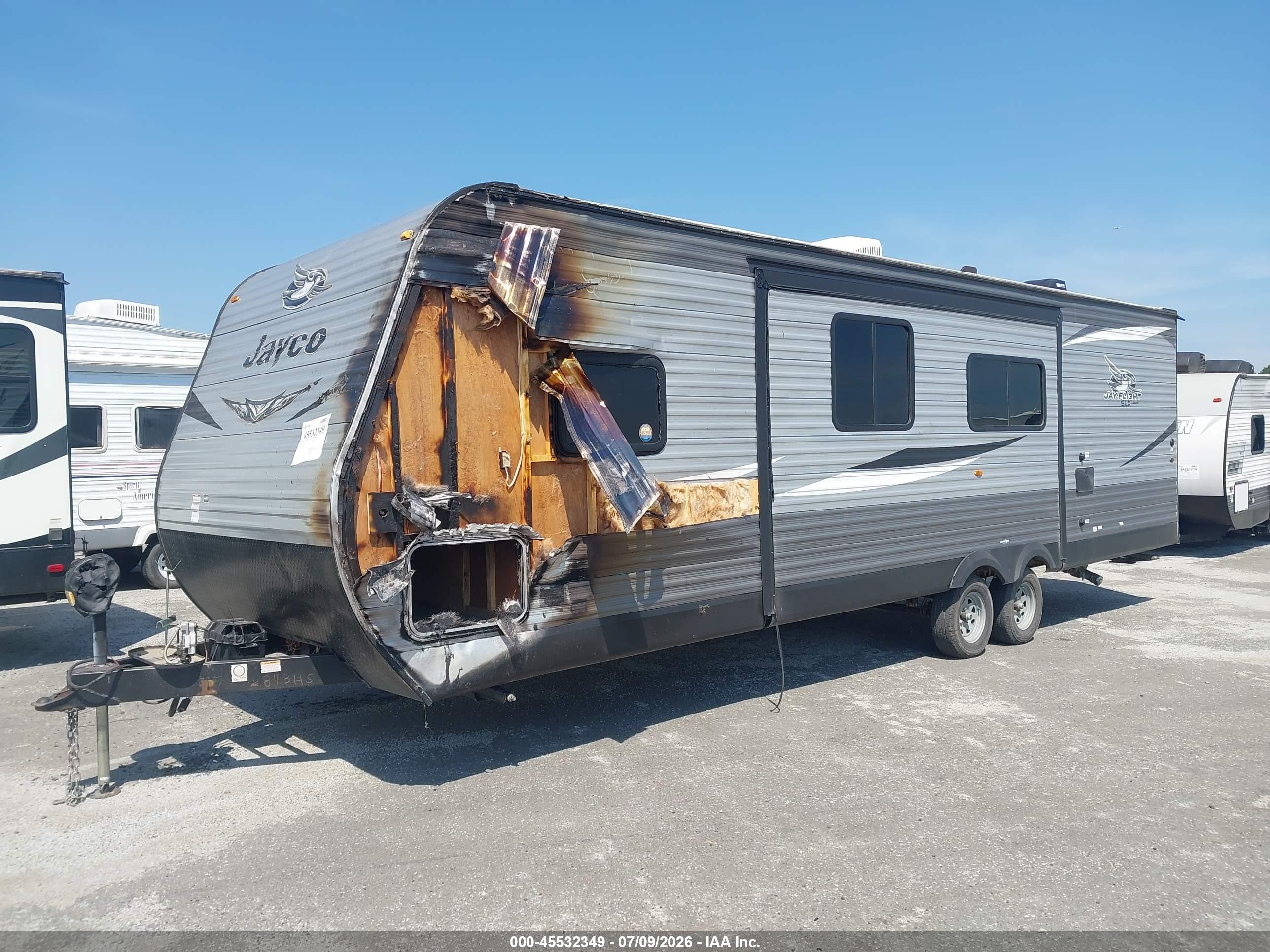 2021 Jayco Jayflight VIN 1UJBJ0BR6M17S0209 IAAI salvage auction — Unknown, Clear (Arkansas), sold $1,150 on 2026-09-25 (photo 2)