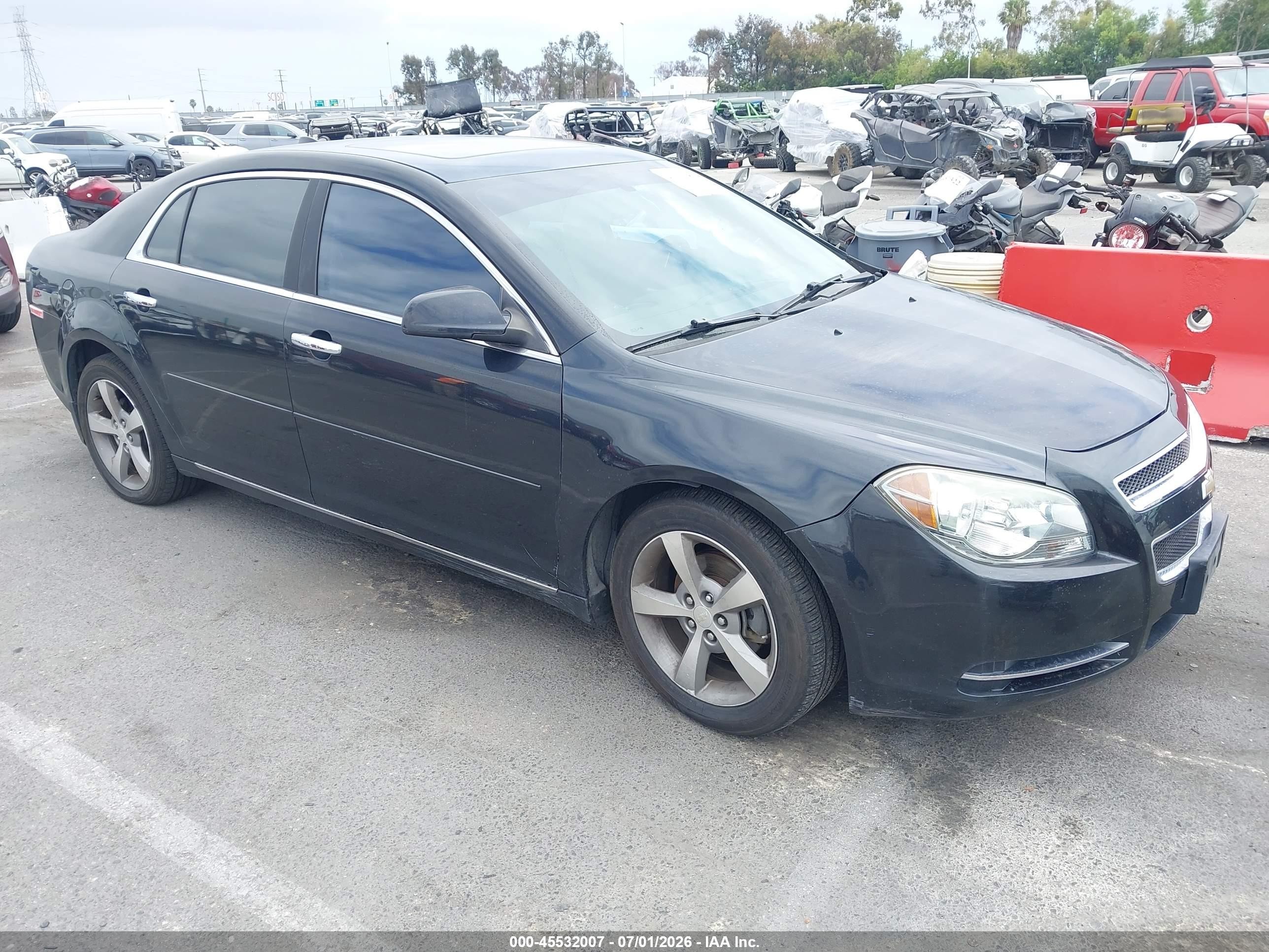 2012 Chevrolet Malibu VIN 1G1ZC5E0XCF187391 IAAI salvage auction — Normal Wear, Clear - Dealer Only (California), sold $325 on 2026-07-09 (photo 1)