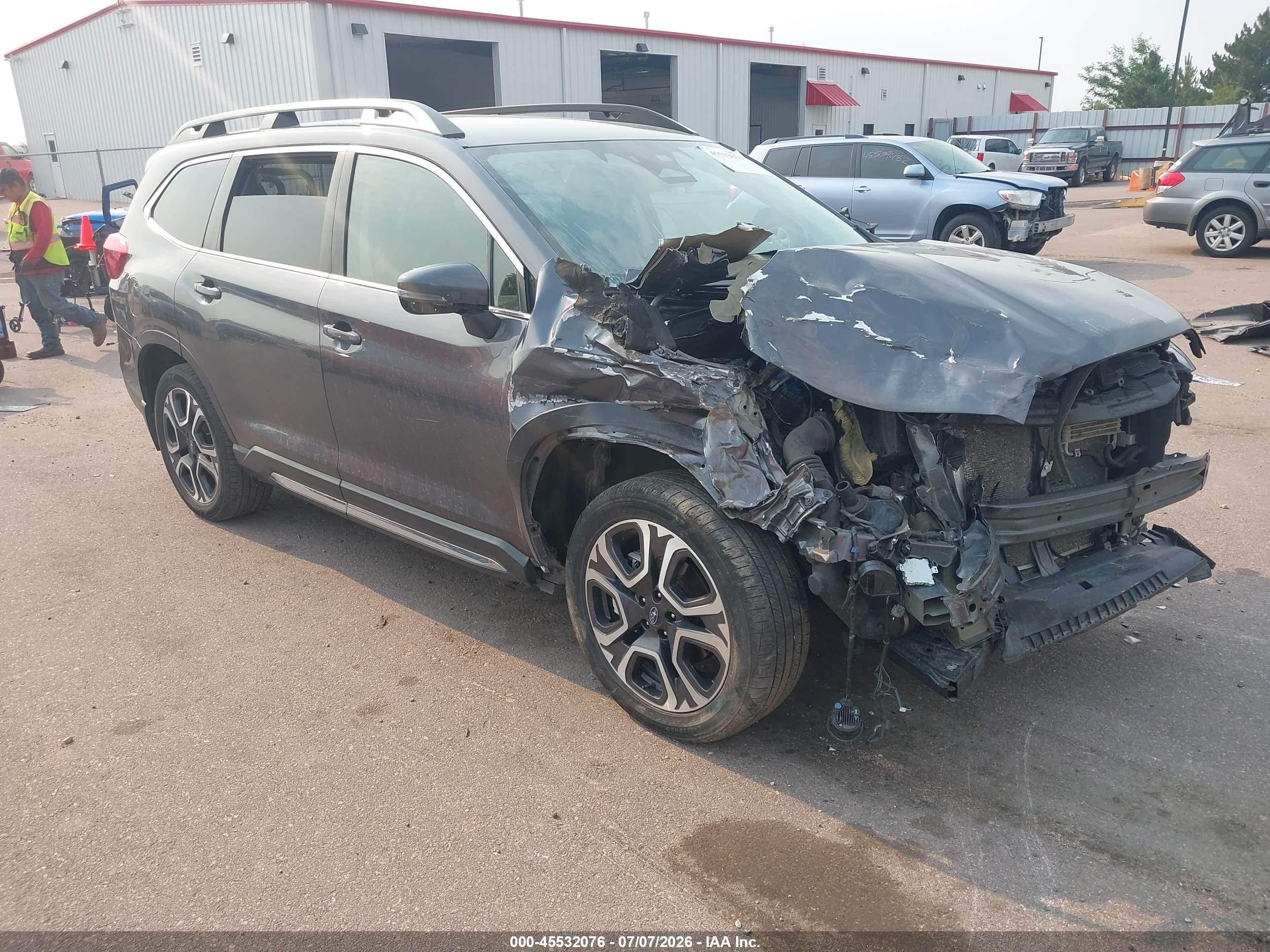 2023 Subaru Ascent VIN 4S4WMASD4P3411328 IAAI salvage auction — Front End, Salvage (Colorado), sold $3,200 on 2026-09-14 (photo 1)