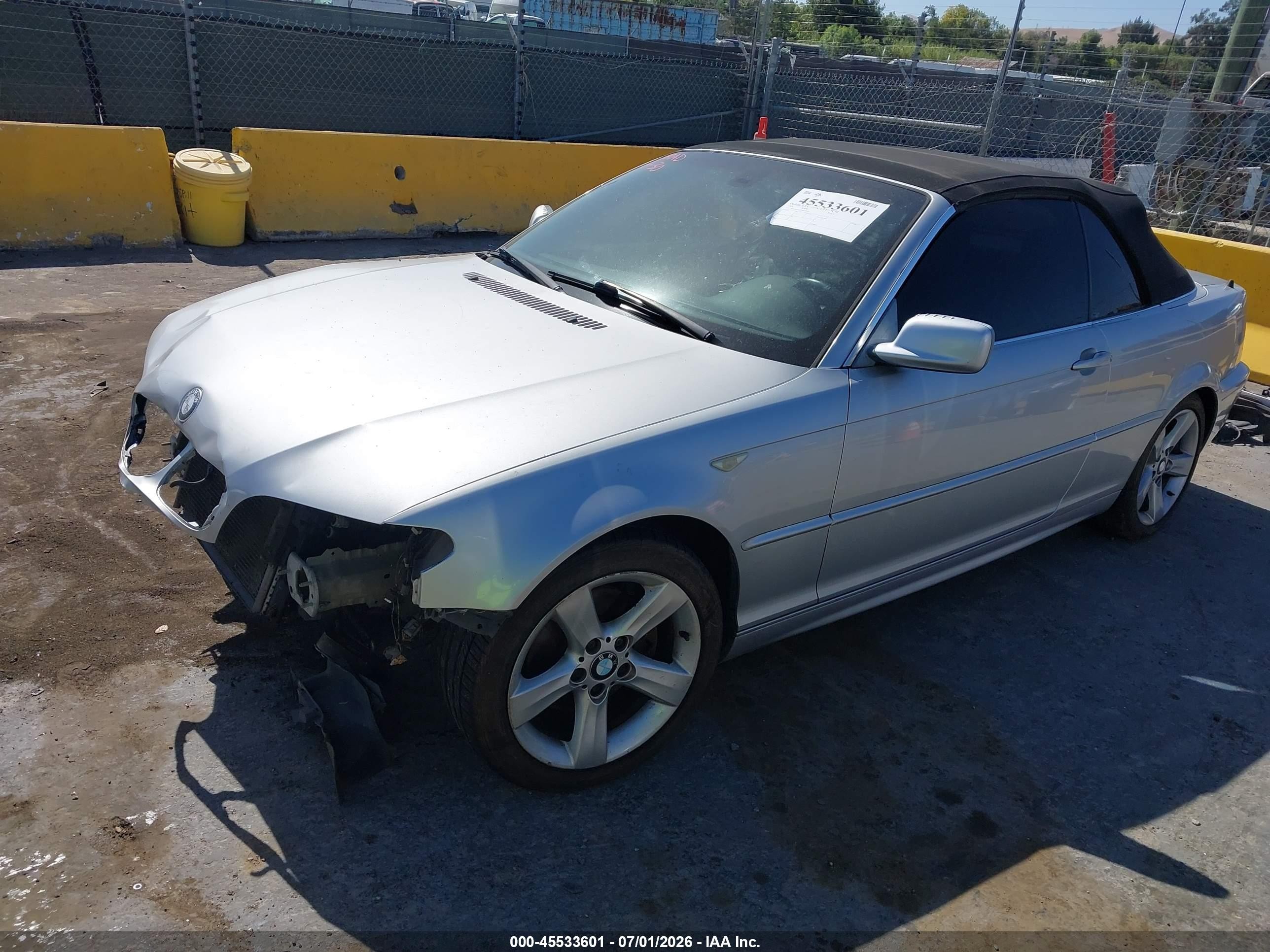 2005 BMW 3 Series VIN WBABW33475PL37509 IAAI salvage auction — Normal Wear, Clear - Dealer Only (California), sold $350 on 2026-07-09 (photo 2)