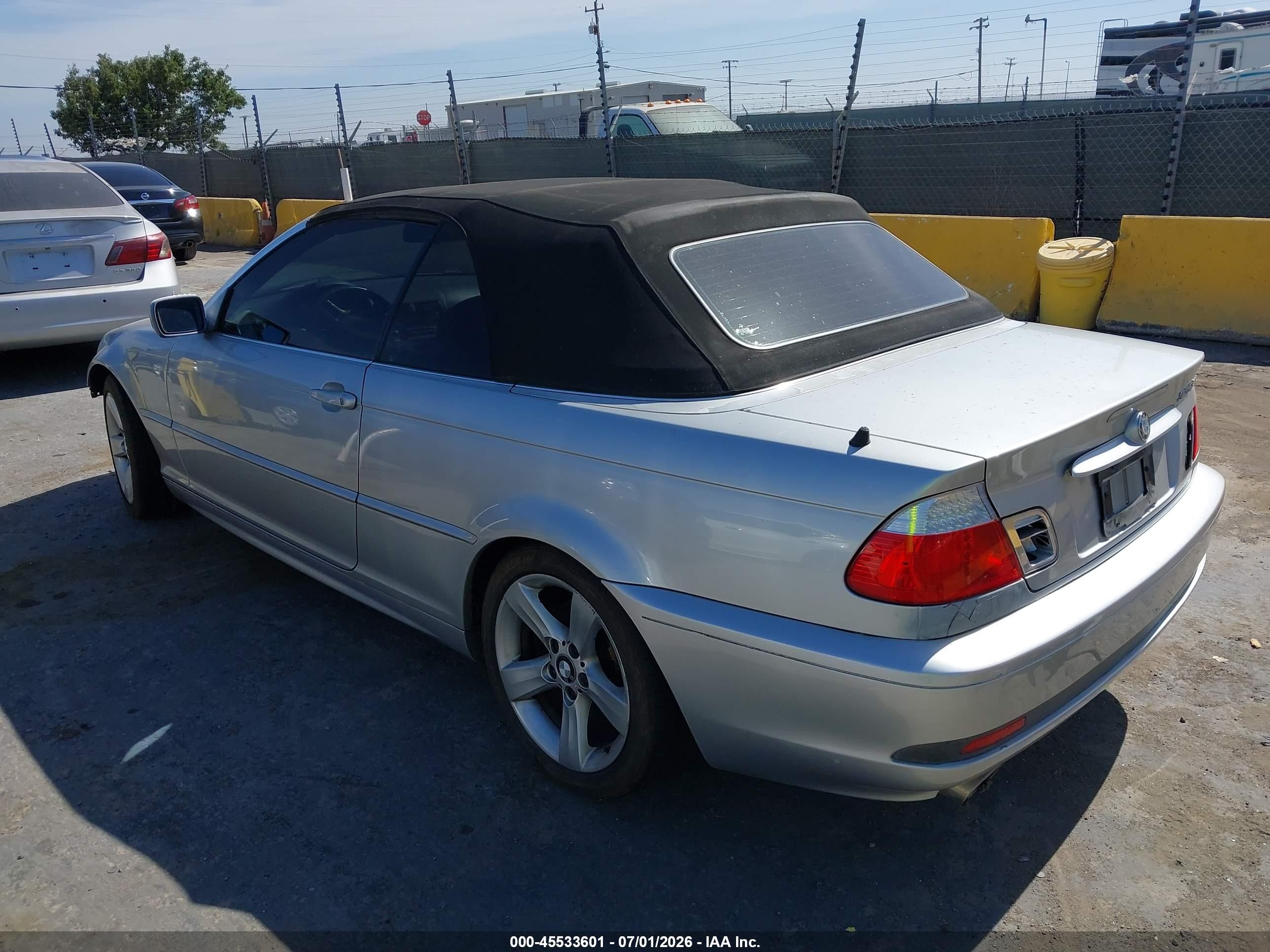 2005 BMW 3 Series VIN WBABW33475PL37509 IAAI salvage auction — Normal Wear, Clear - Dealer Only (California), sold $350 on 2026-07-09 (photo 3)